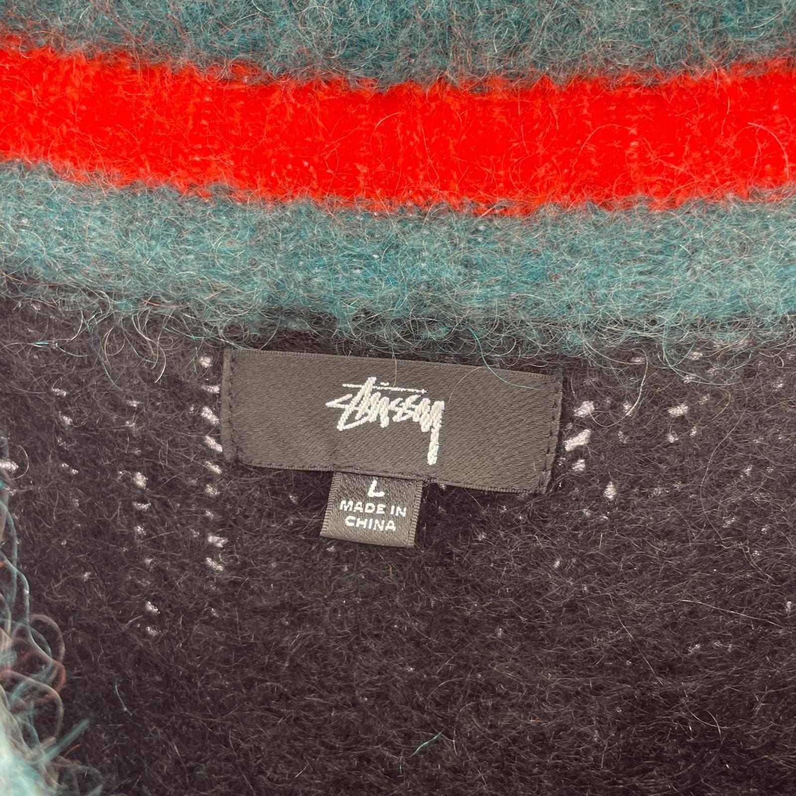 ニット MOHAIR TENNIS SWEATER 黒 L L ブラック