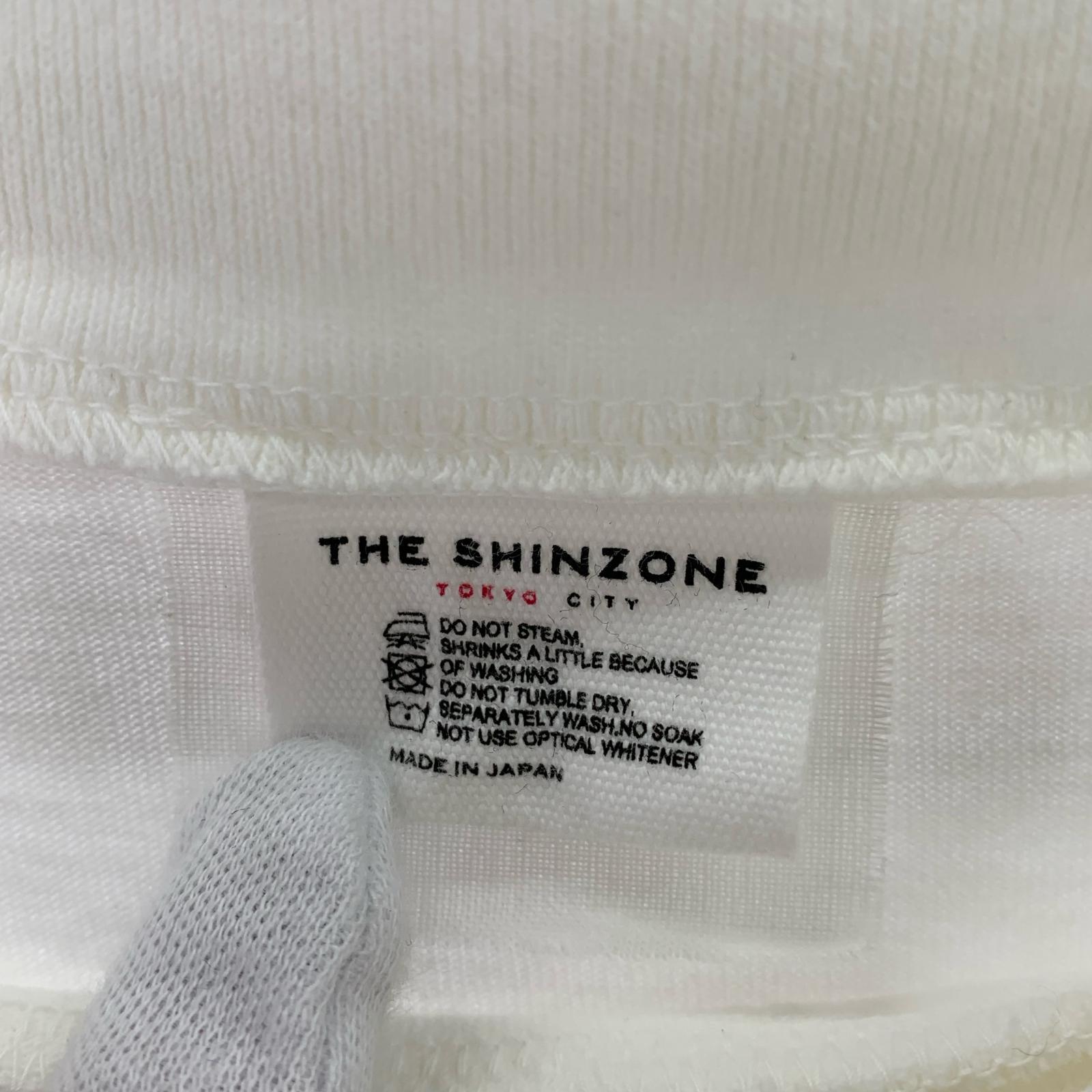 長袖Tシャツ ハイネック オーバー Tシャツ ホワイト