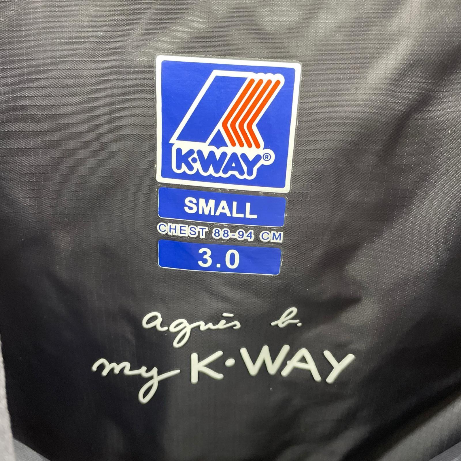 マウンテンパーカー agnes b. × K-WAY ナイロンコート S ブラック