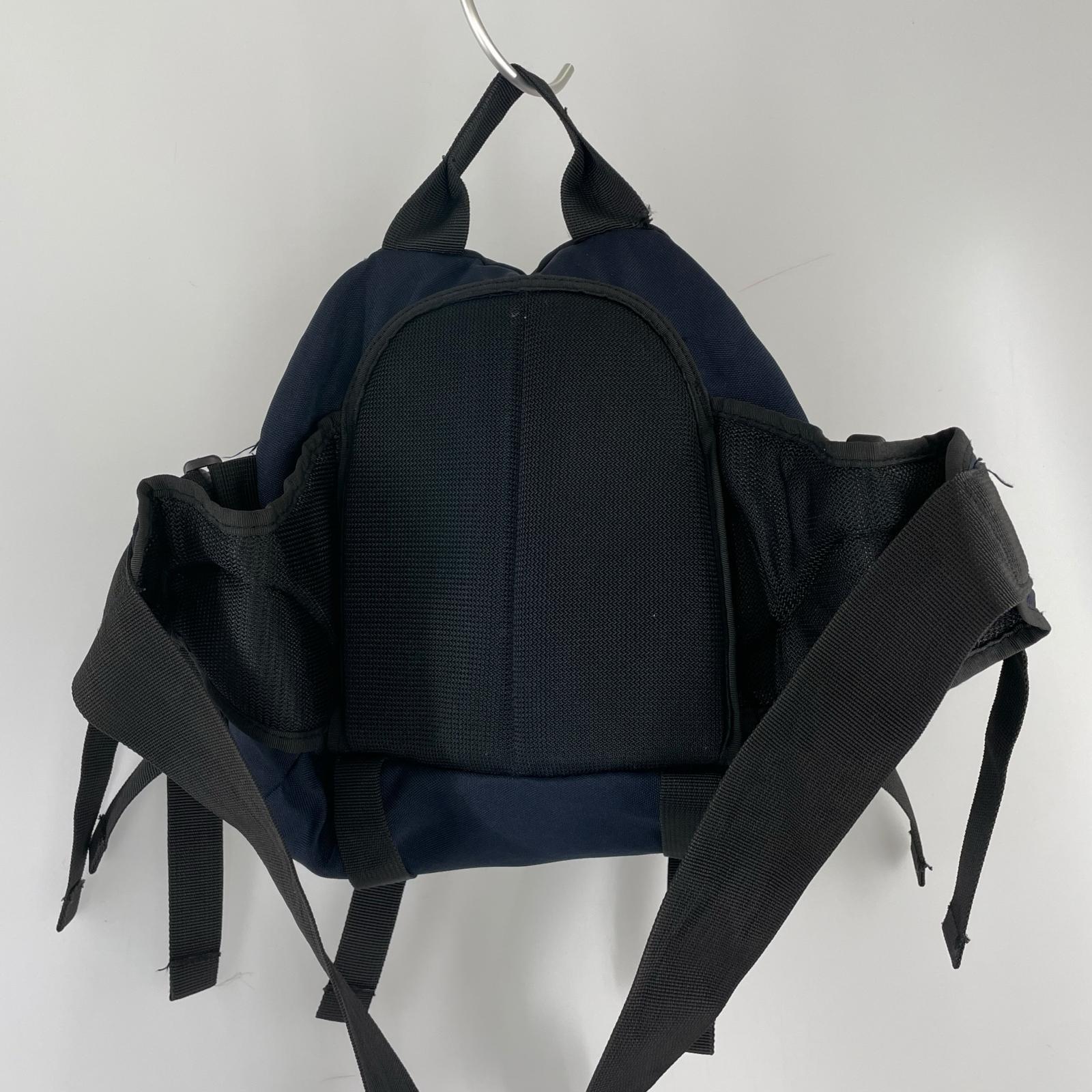 ボディバッグ OLD STUSSY ウエストバッグ ネイビー×ブラック