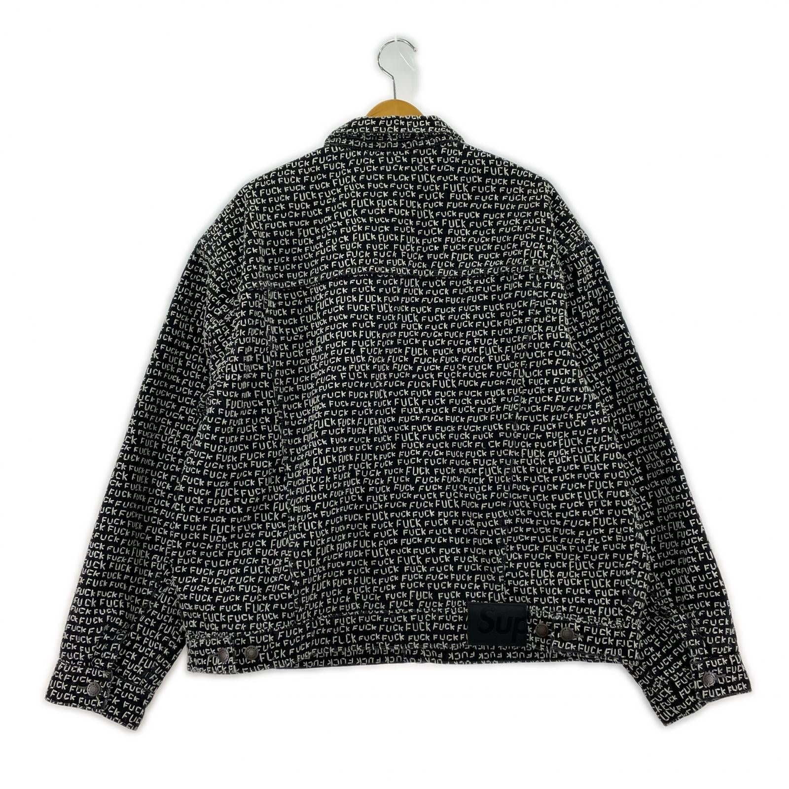 デニムジャケット 25SS Fuck Stitch Denim Trucker Jacket L ブラック
