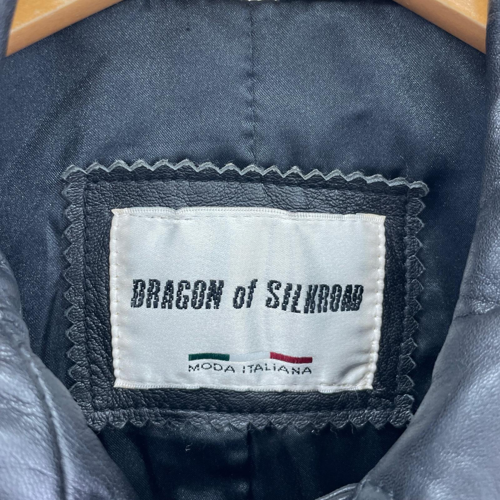 レザージャケット DRAGON of SILKROAD ラムレザー ブラック