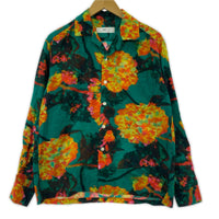 長袖シャツ Cupra cotton print shirt (44) 44 グリーン
