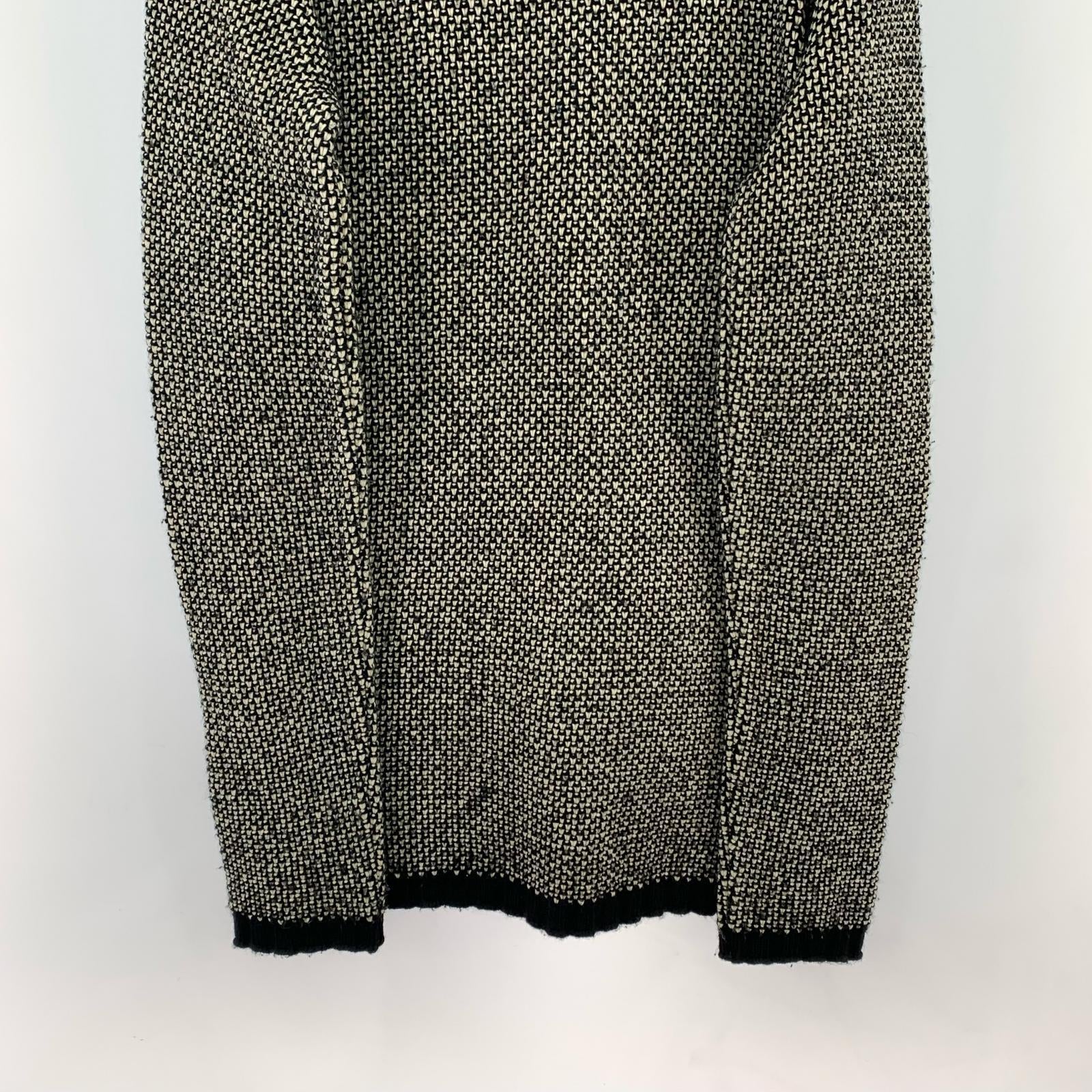 ニット full zip knit/BLK/XL ブラック