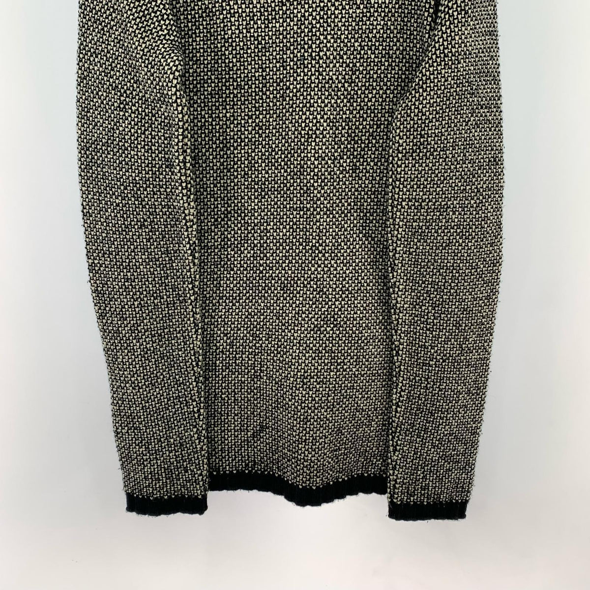 ニット full zip knit/BLK/XL ブラック