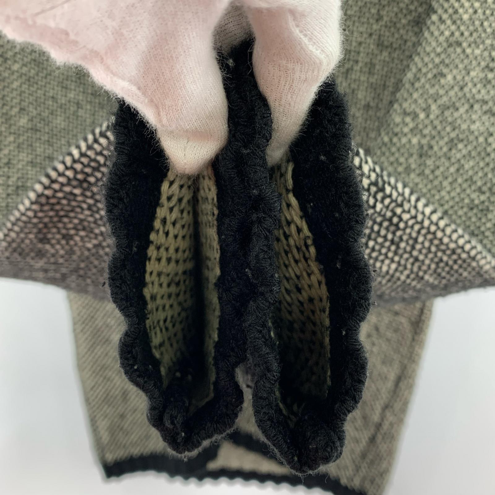 ニット full zip knit/BLK/XL ブラック