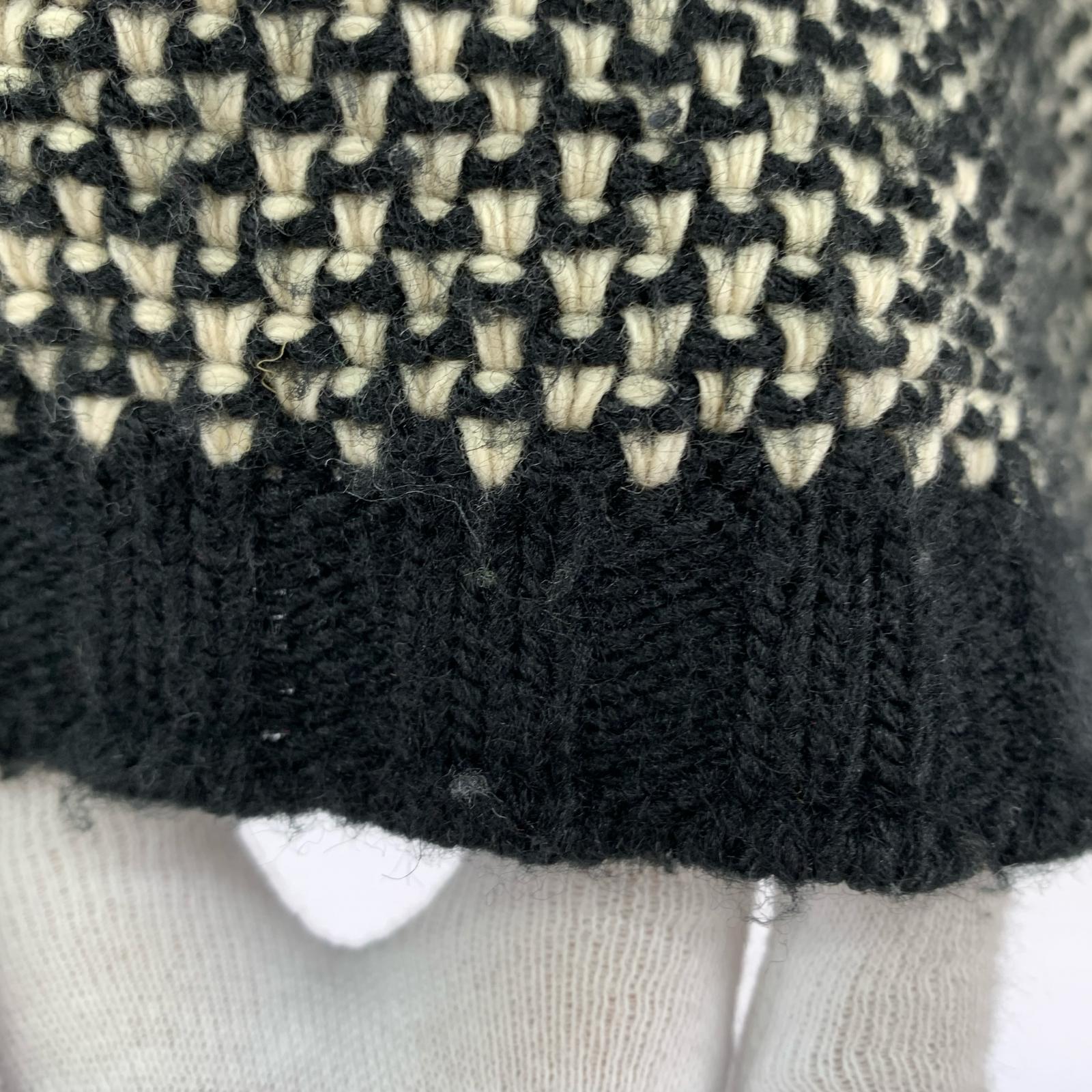 ニット full zip knit/BLK/XL ブラック