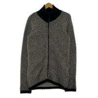 ニット full zip knit/BLK/XL ブラック