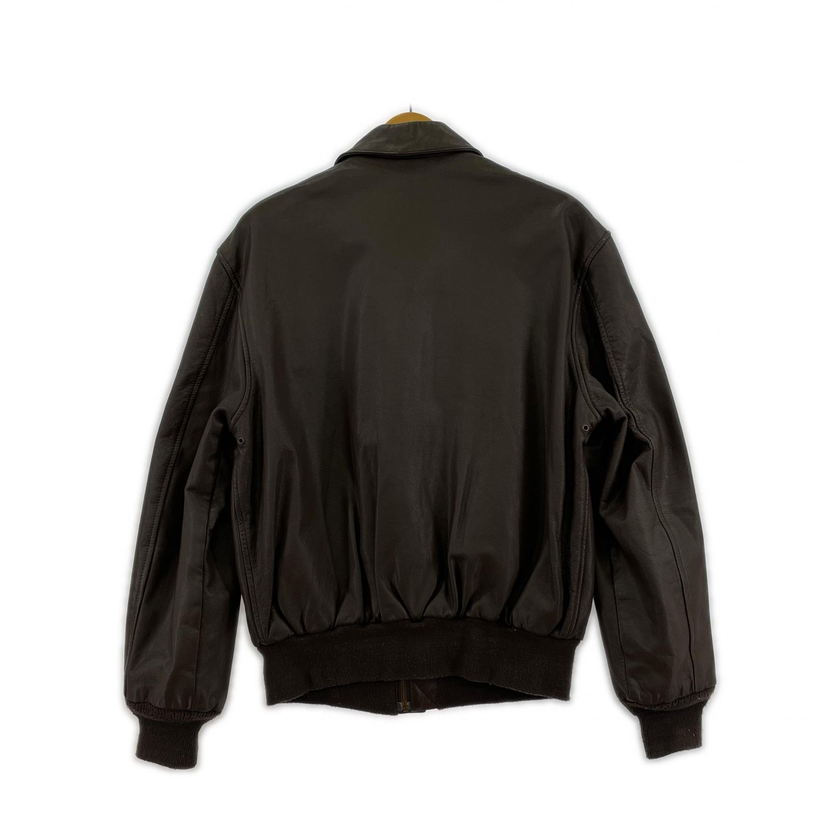 レザージャケット SADDLERY COOPER社 A-2 レザーフライトジャケット 42 ブラウン