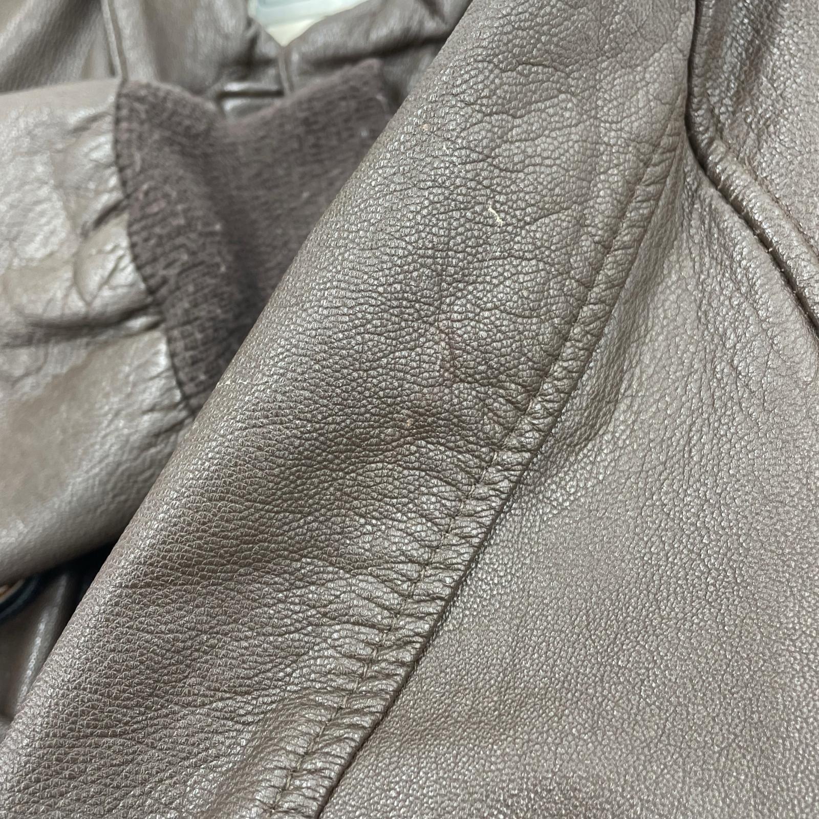 レザージャケット SADDLERY COOPER社 A-2 レザーフライトジャケット 42 ブラウン