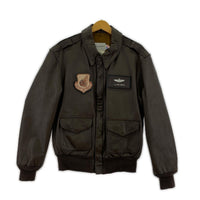 レザージャケット SADDLERY COOPER社 A-2 レザーフライトジャケット 42 ブラウン