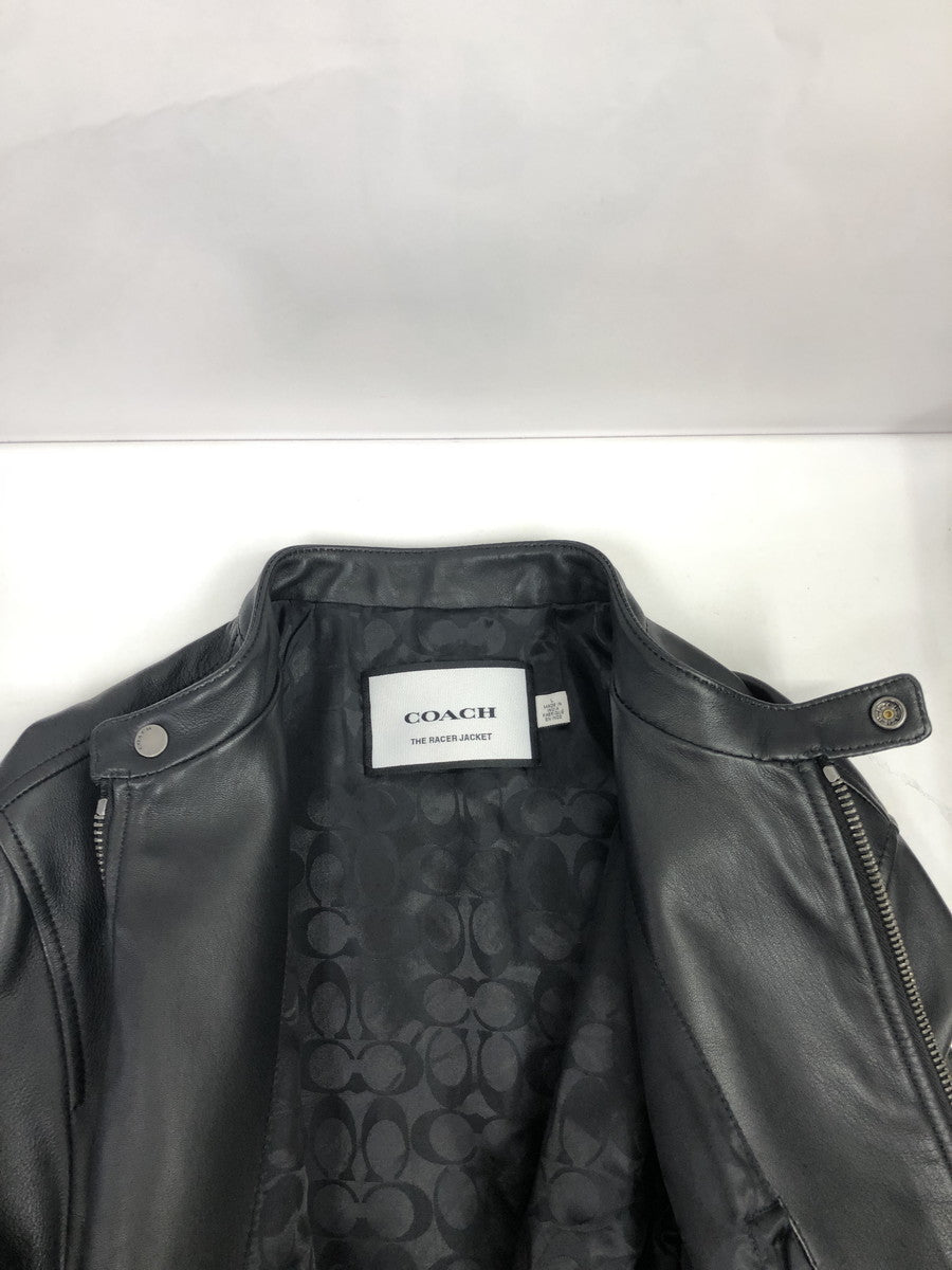COACH レザーシングルライダース 黒 CU407