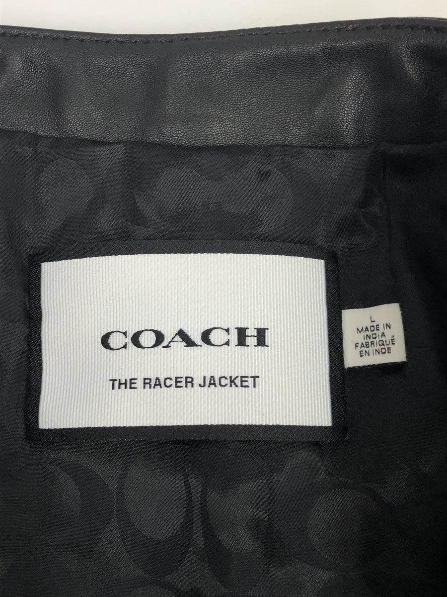 COACH レザーシングルライダース 黒 CU407