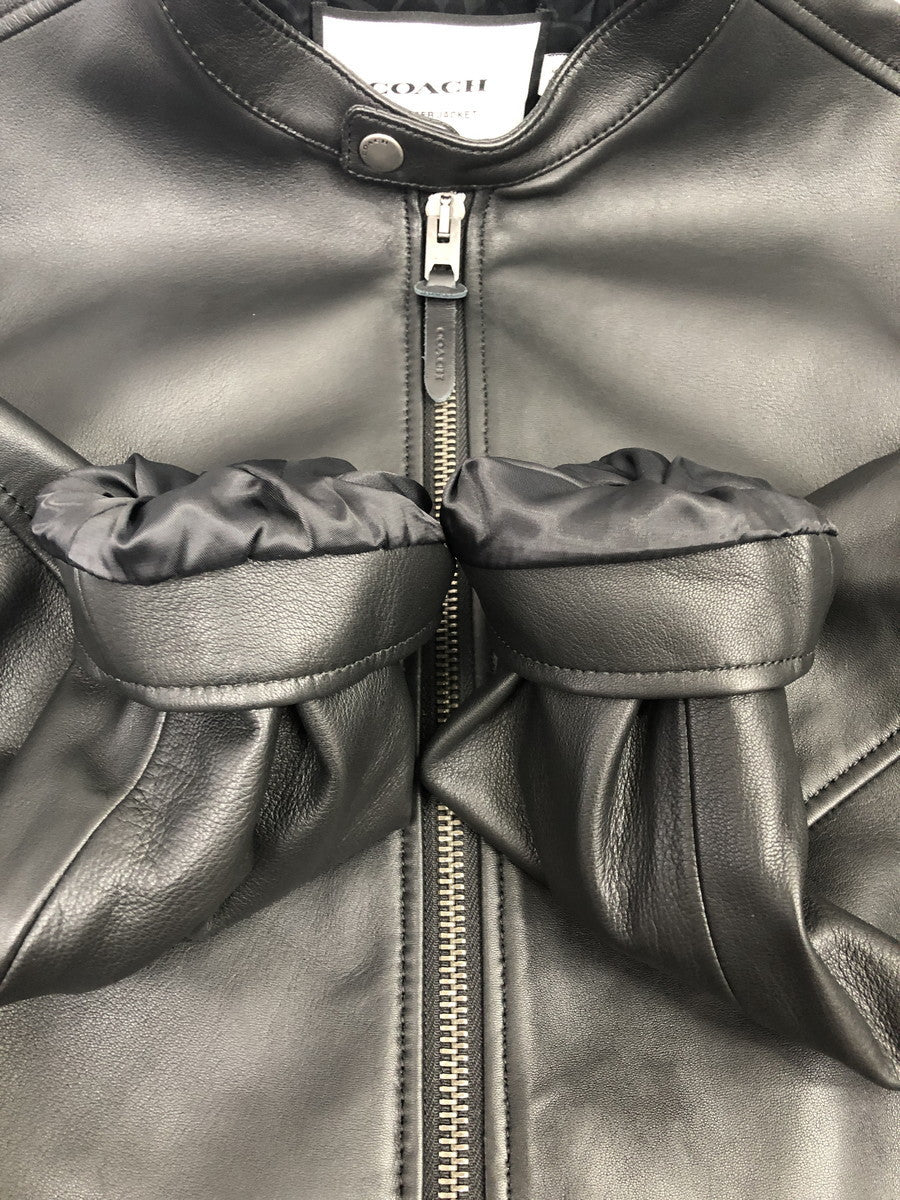 COACH レザーシングルライダース 黒 CU407