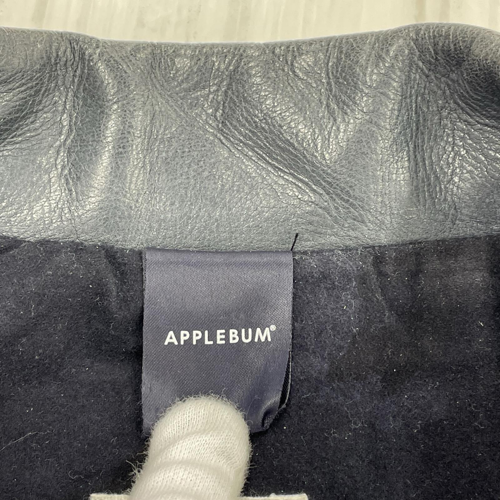 その他アウター APPLEBUM レザーライダースジャケット ブラック L L ブラック
