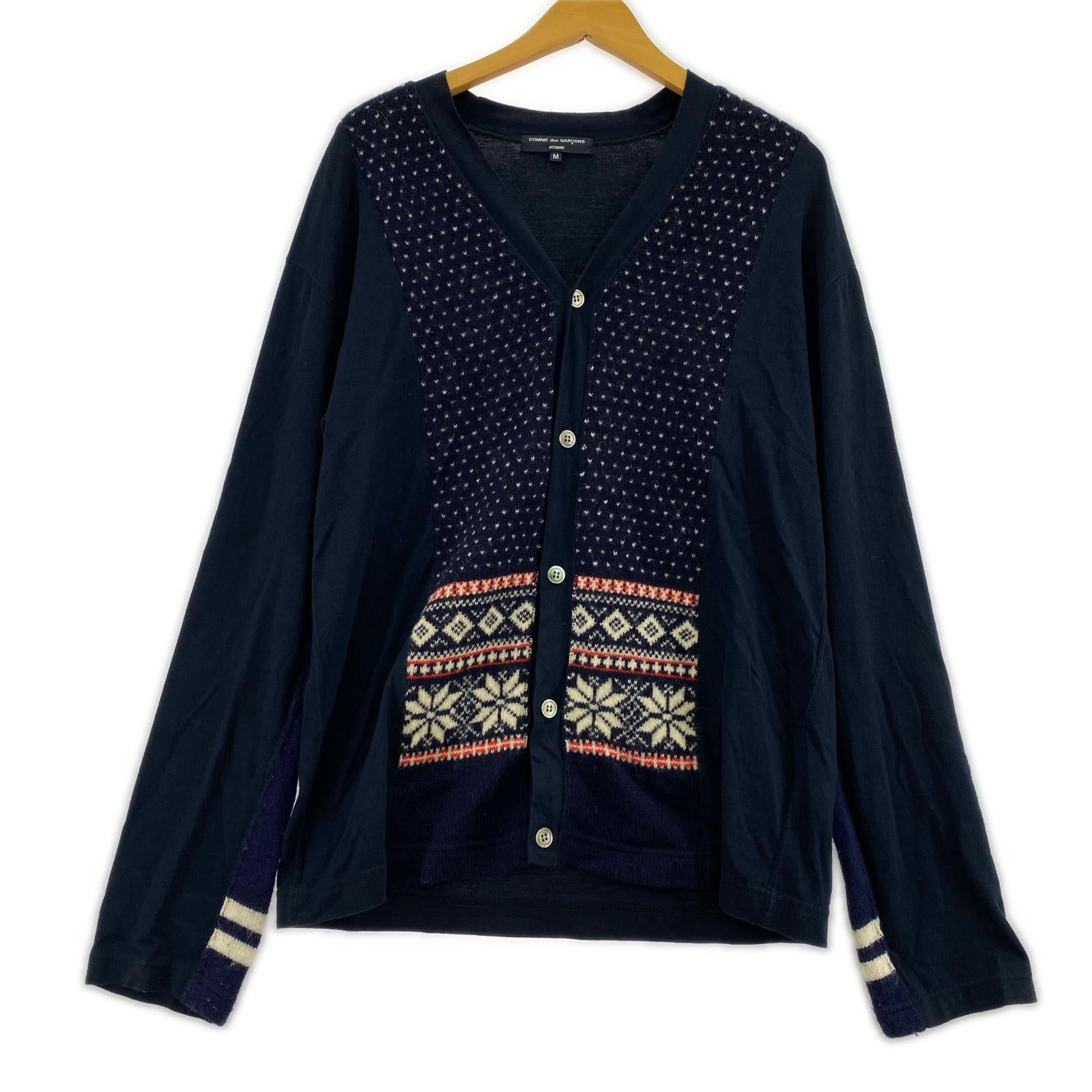 カーディガン COMME des GARCONS カーディガン M ネイビー