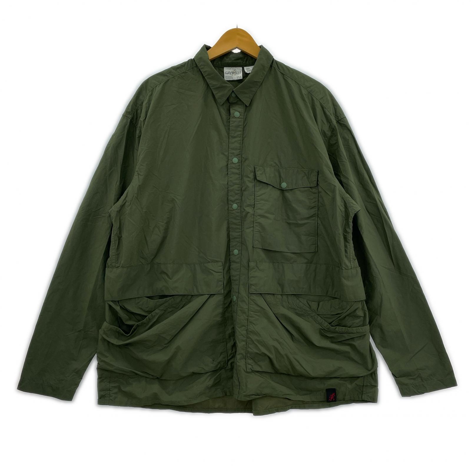 長袖シャツ PACKABLE UTILITY SHIRTS グリーン