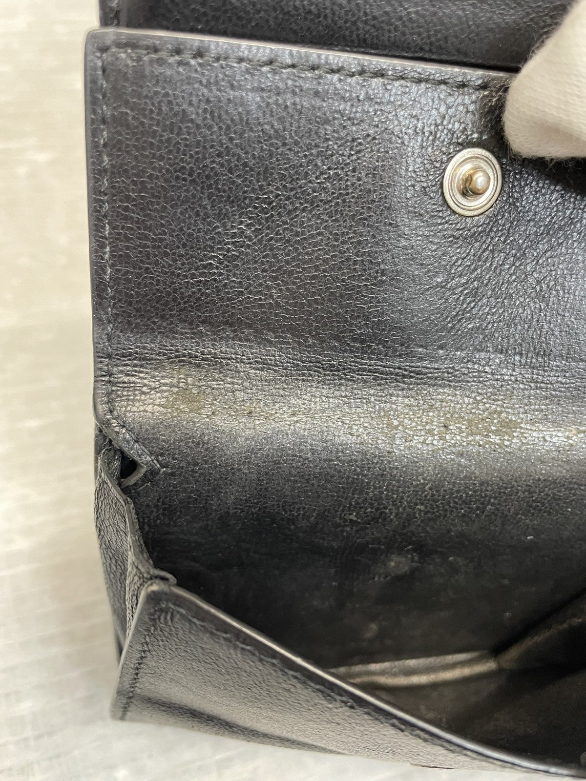 BALENCIAGA エブリデイ 二つ折り コンパクトウォレット ラメブラック