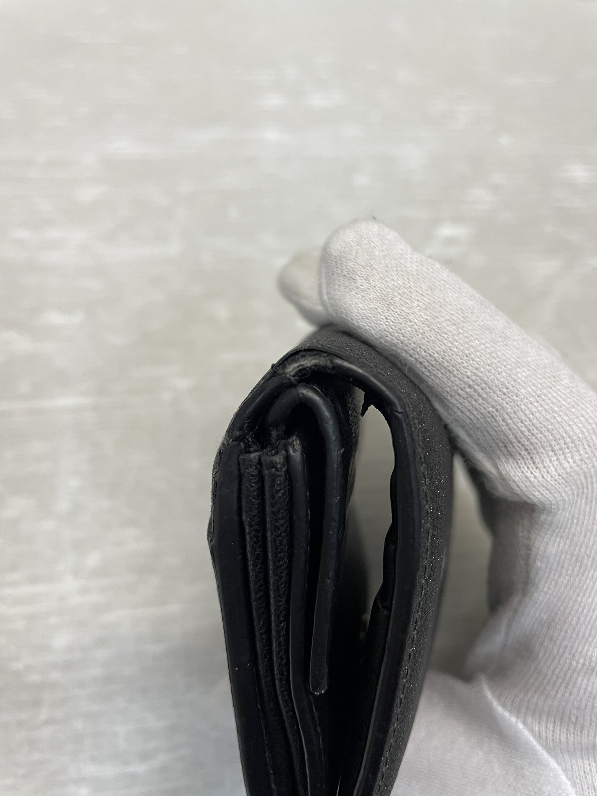 BALENCIAGA エブリデイ 二つ折り コンパクトウォレット ラメブラック