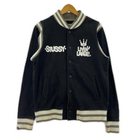ジャケット STUSSY 00s スウェットスタジャン M ブラック M ブラック
