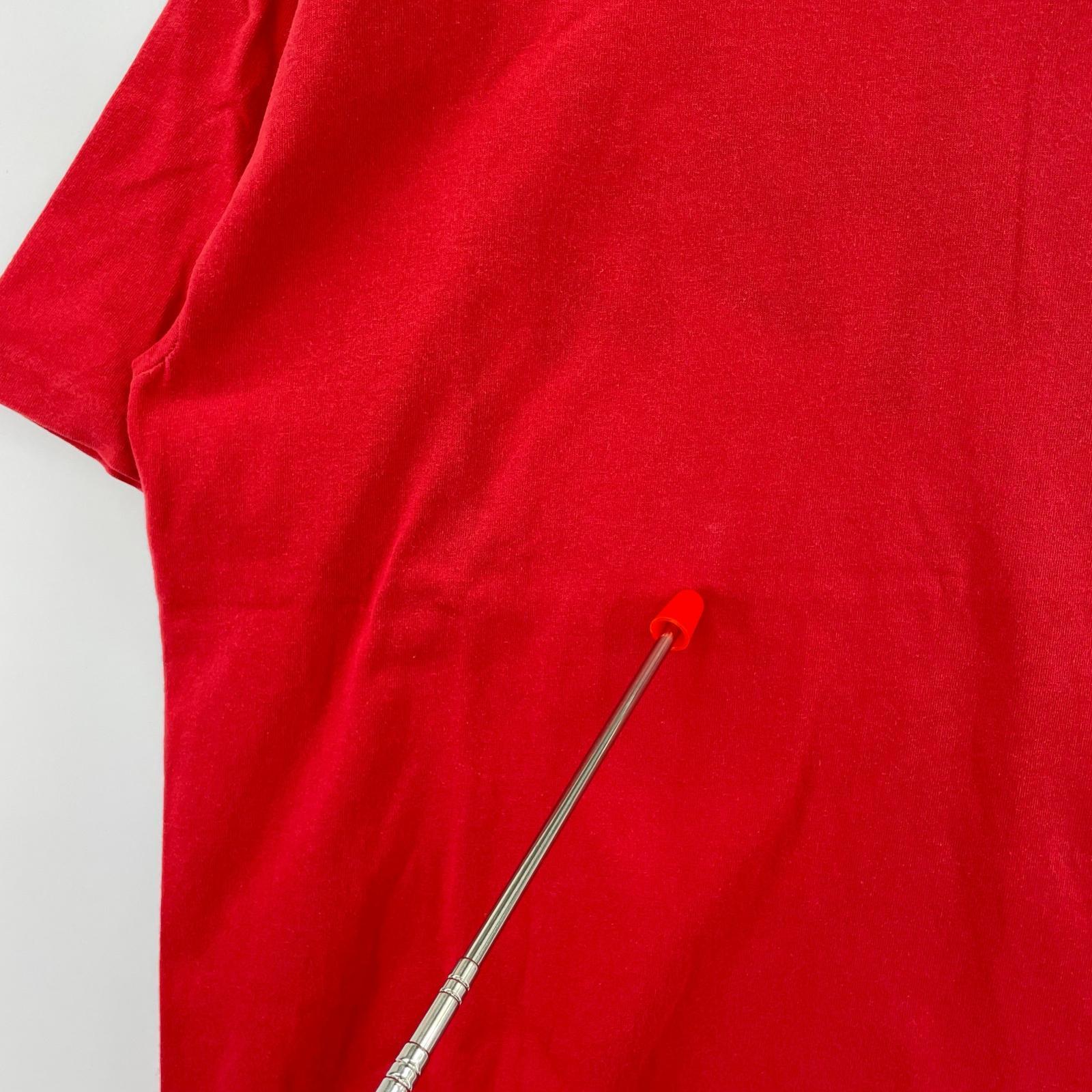 半袖Tシャツ STUSSY 80s~ 黒タグ Basic Logo Tee ストックロゴTee XL レッド