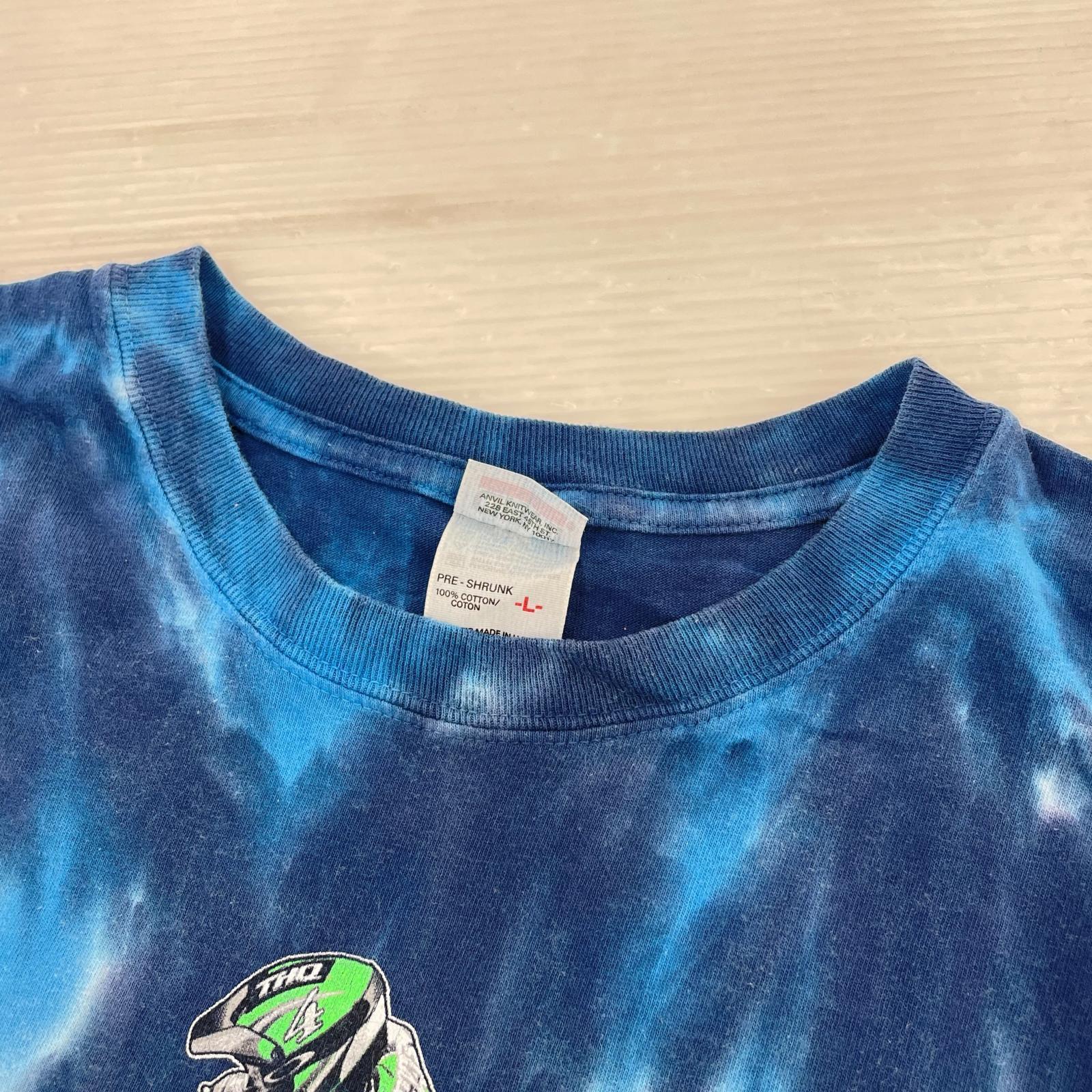 半袖Tシャツ SSカットソー バイク 総柄 L