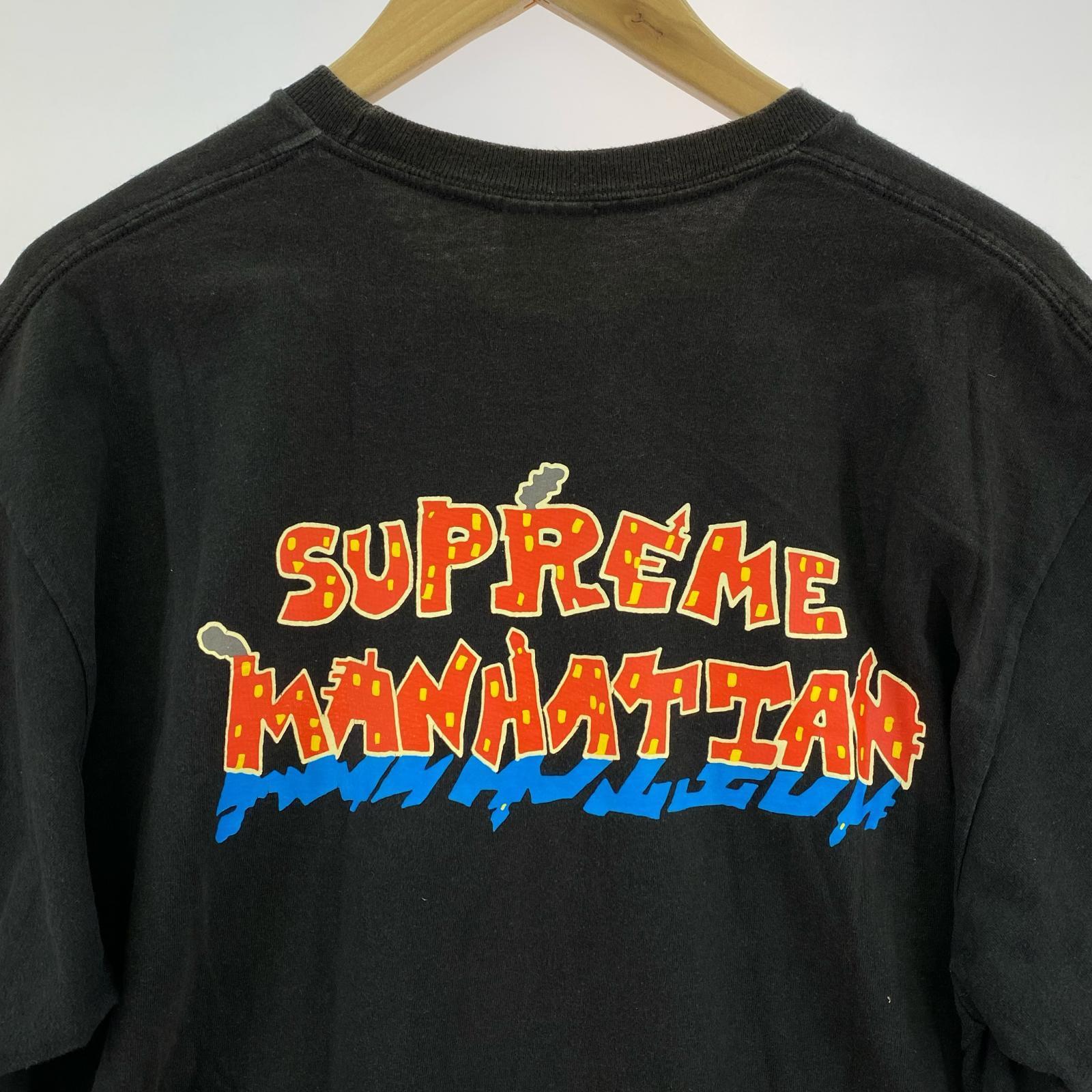 半袖Tシャツ Supreme 22SS Manhattan Tee Black マンハッタンTee L 黒 L ブラック