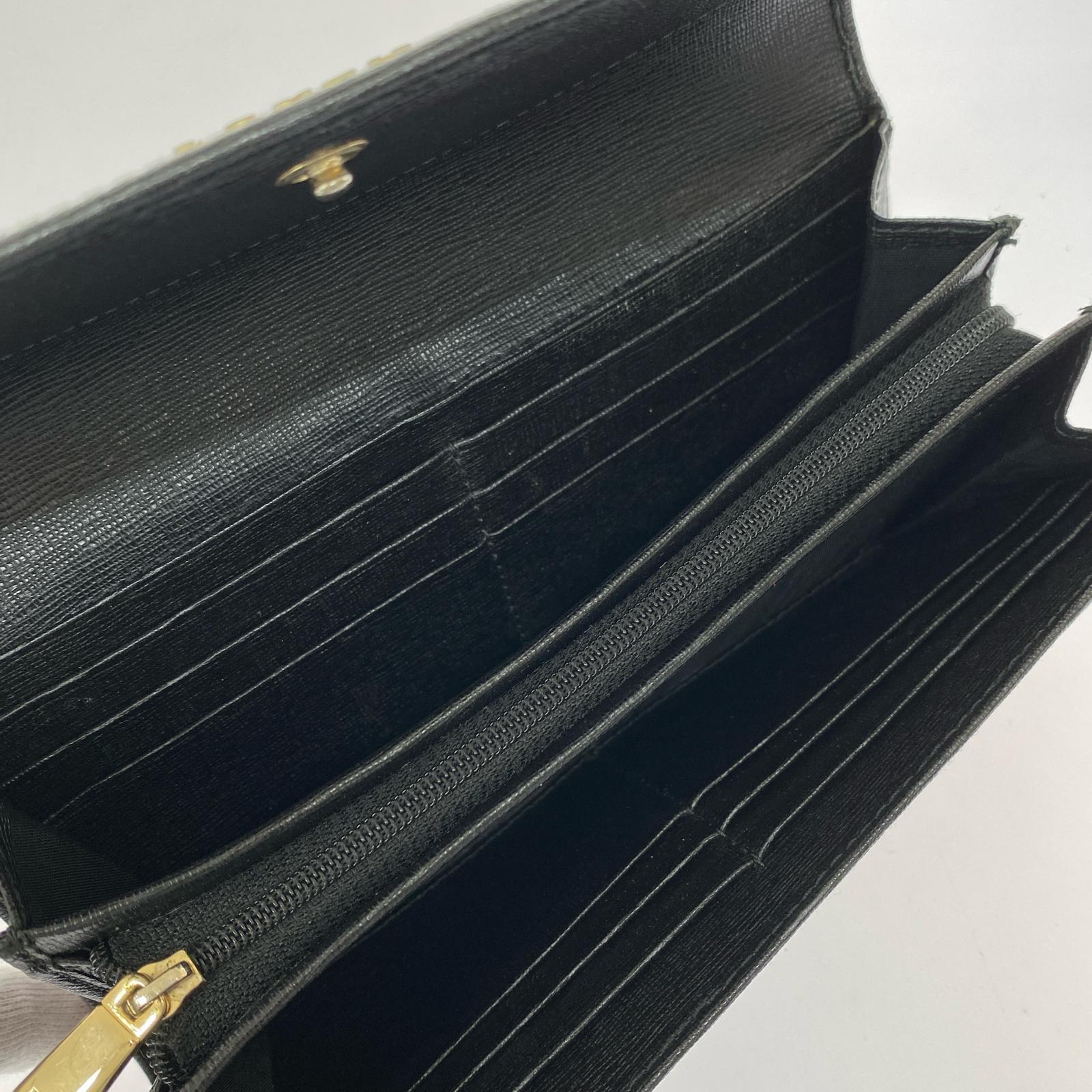 長財布 ロングウォレット 黒 ブラック