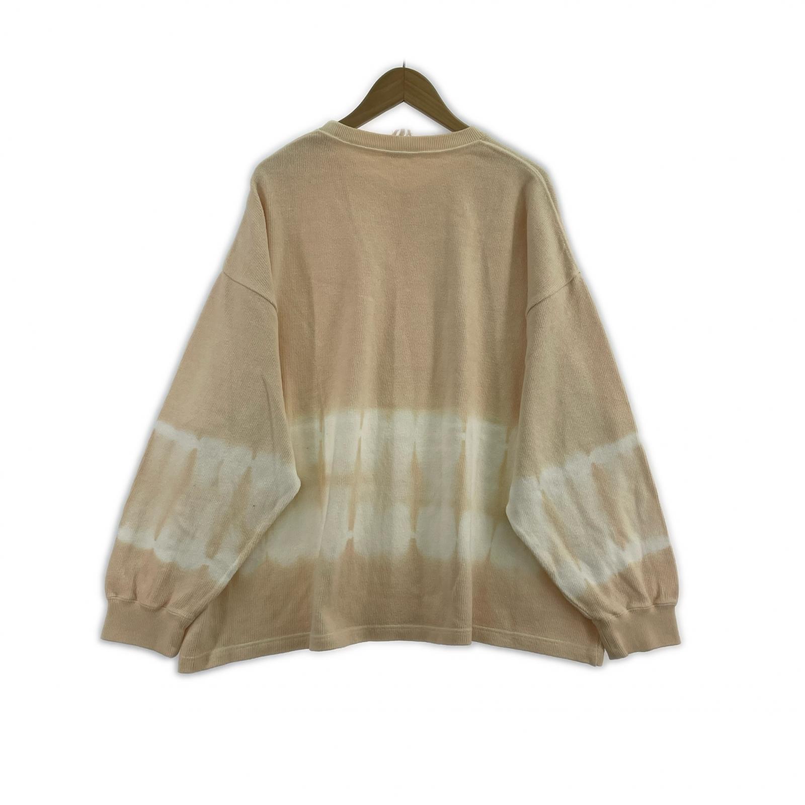 スウェット refomed WORK GLOVE TIE DYE TEE 3 ベージュ
