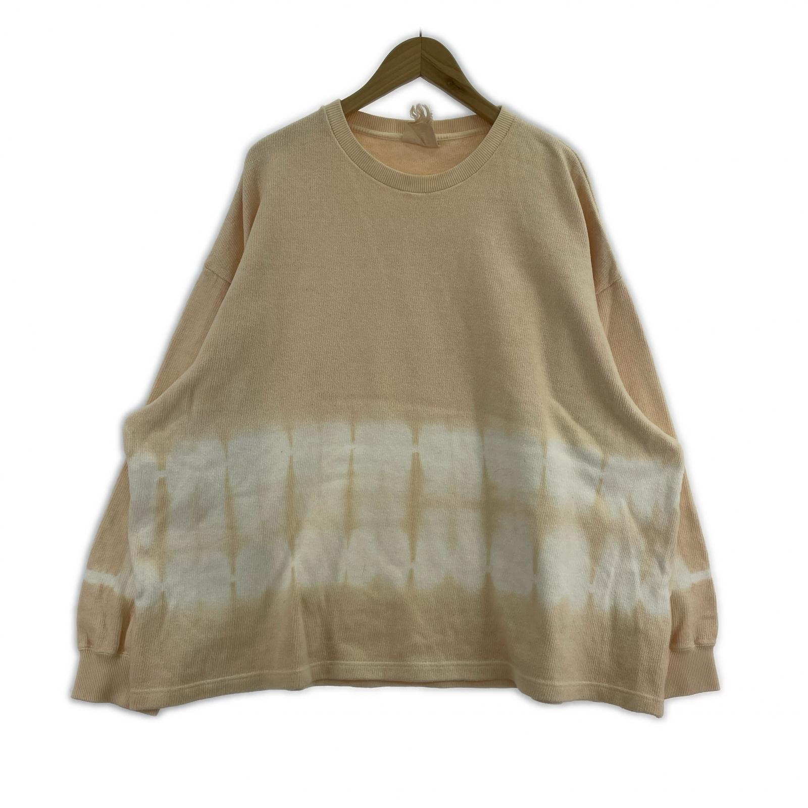 スウェット refomed WORK GLOVE TIE DYE TEE 3 ベージュ