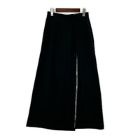 ロングスカート ロゴスリット入 黒 36