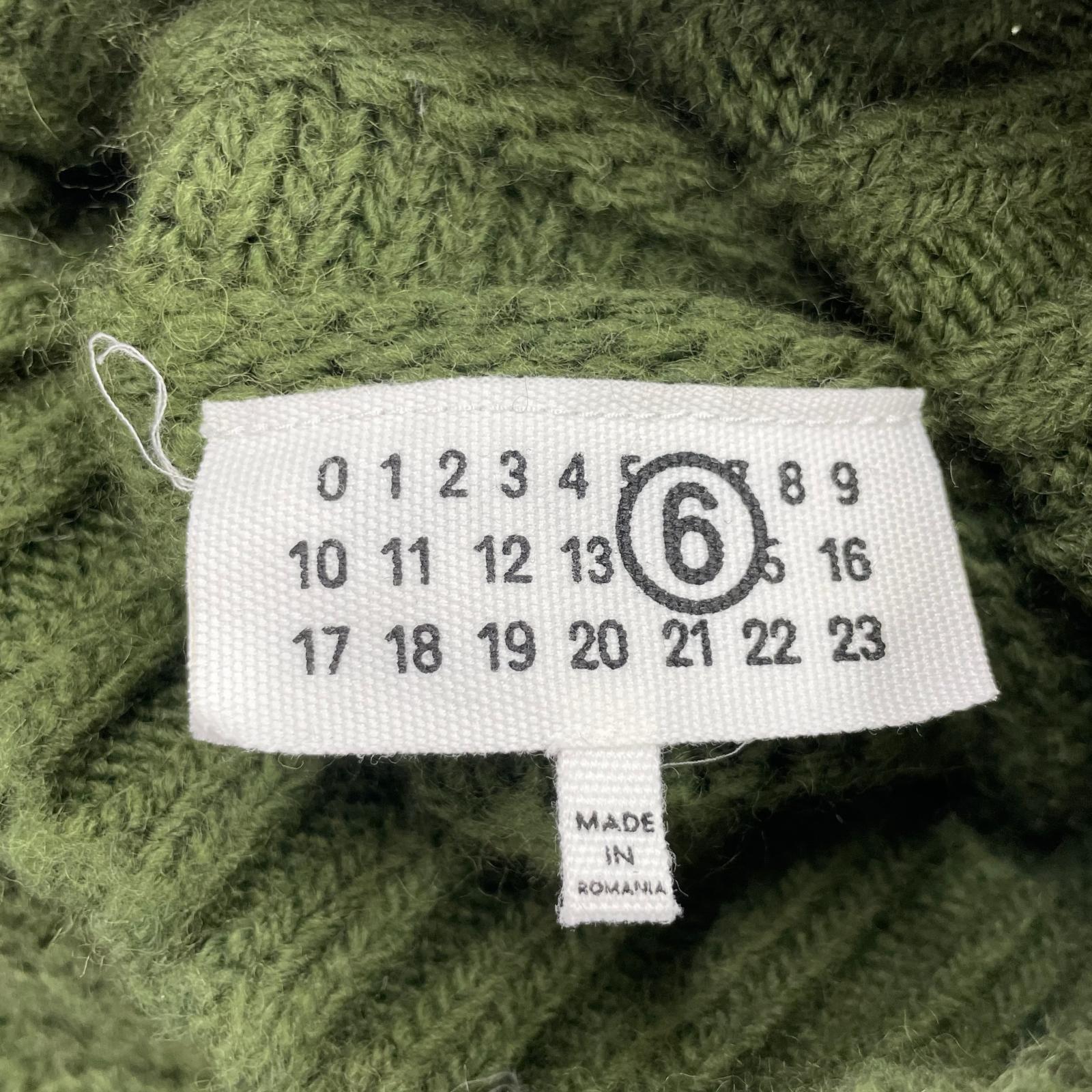 ニット 24AW タートルネックニット M グリーン M