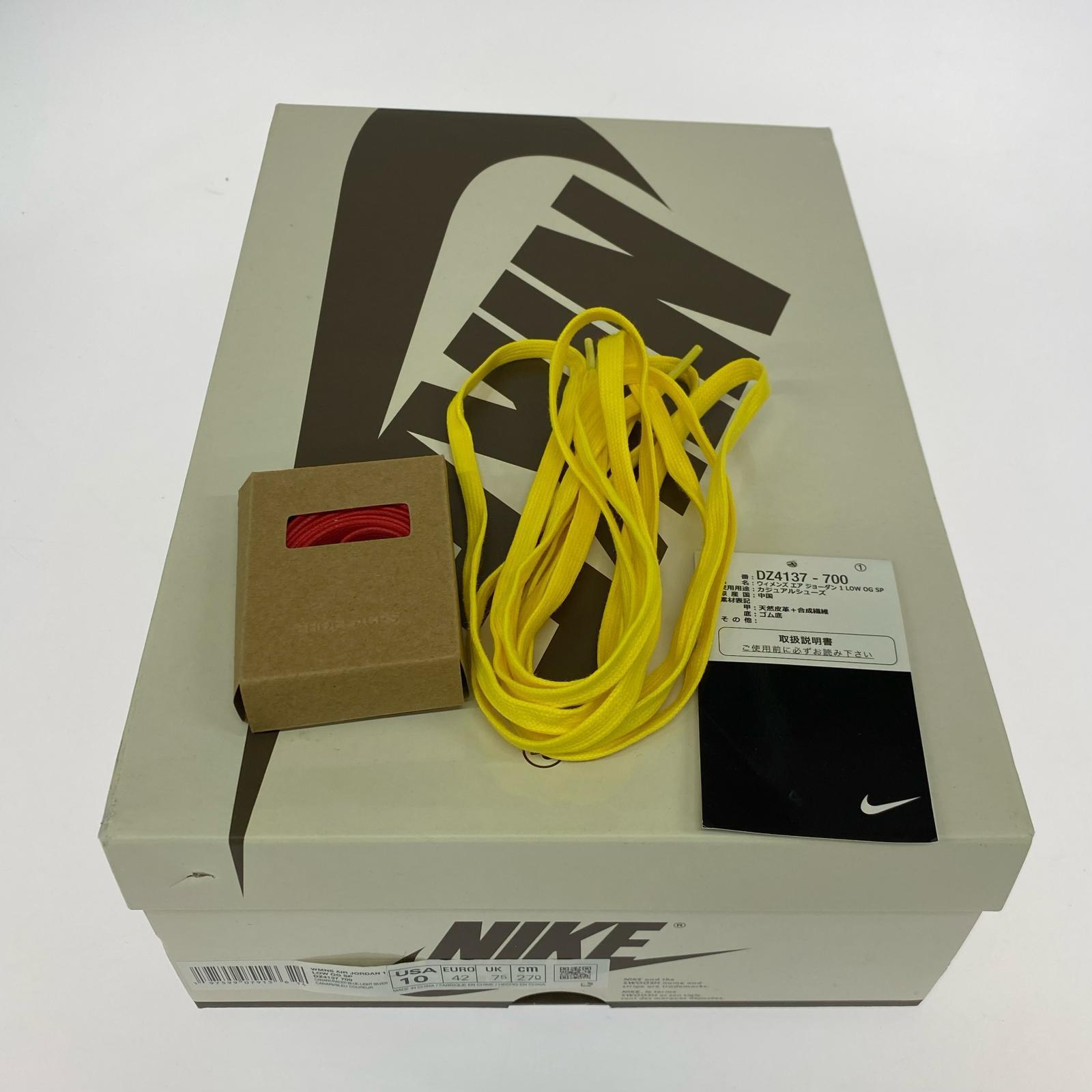 スニーカー Air Jordan 1 Retro Low OG×Travis Scott 27cm (US9 UK8 1/2 EU44) イエロー
