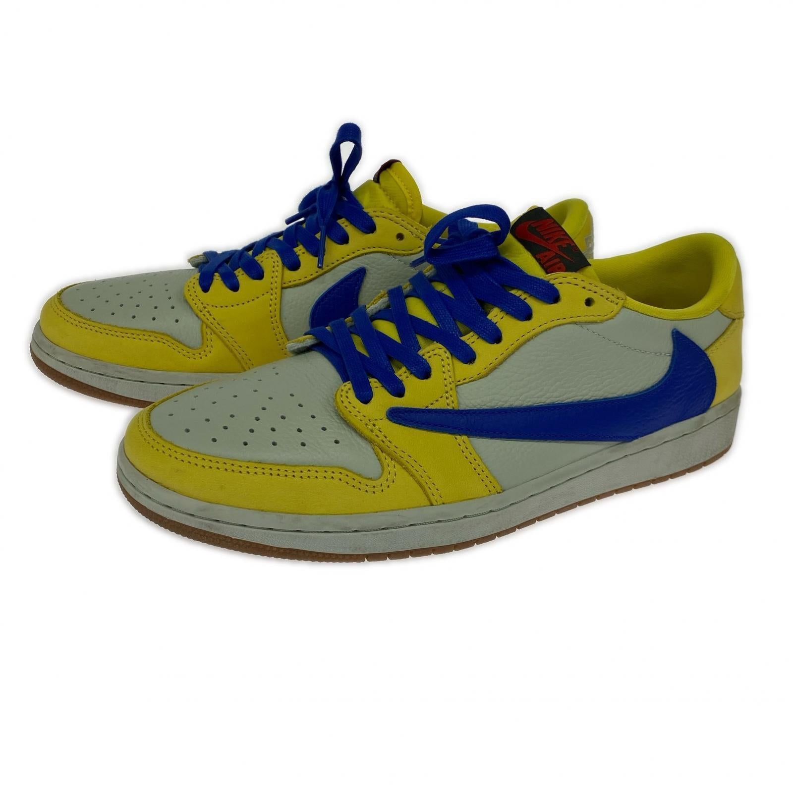 スニーカー Air Jordan 1 Retro Low OG×Travis Scott 27cm (US9 UK8 1/2 EU44) イエロー