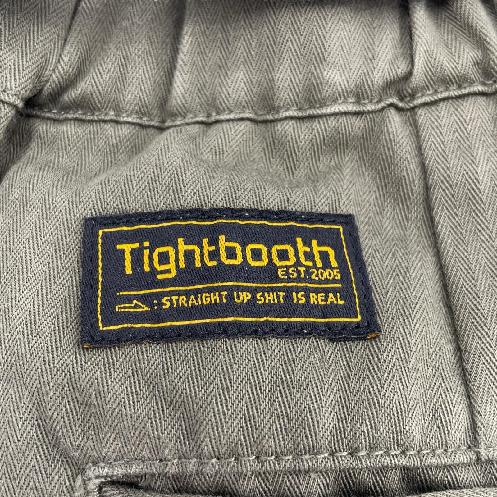 パンツ TIGHTBOOTH ヘリンボーンバルーンパンツ L オリーブ L