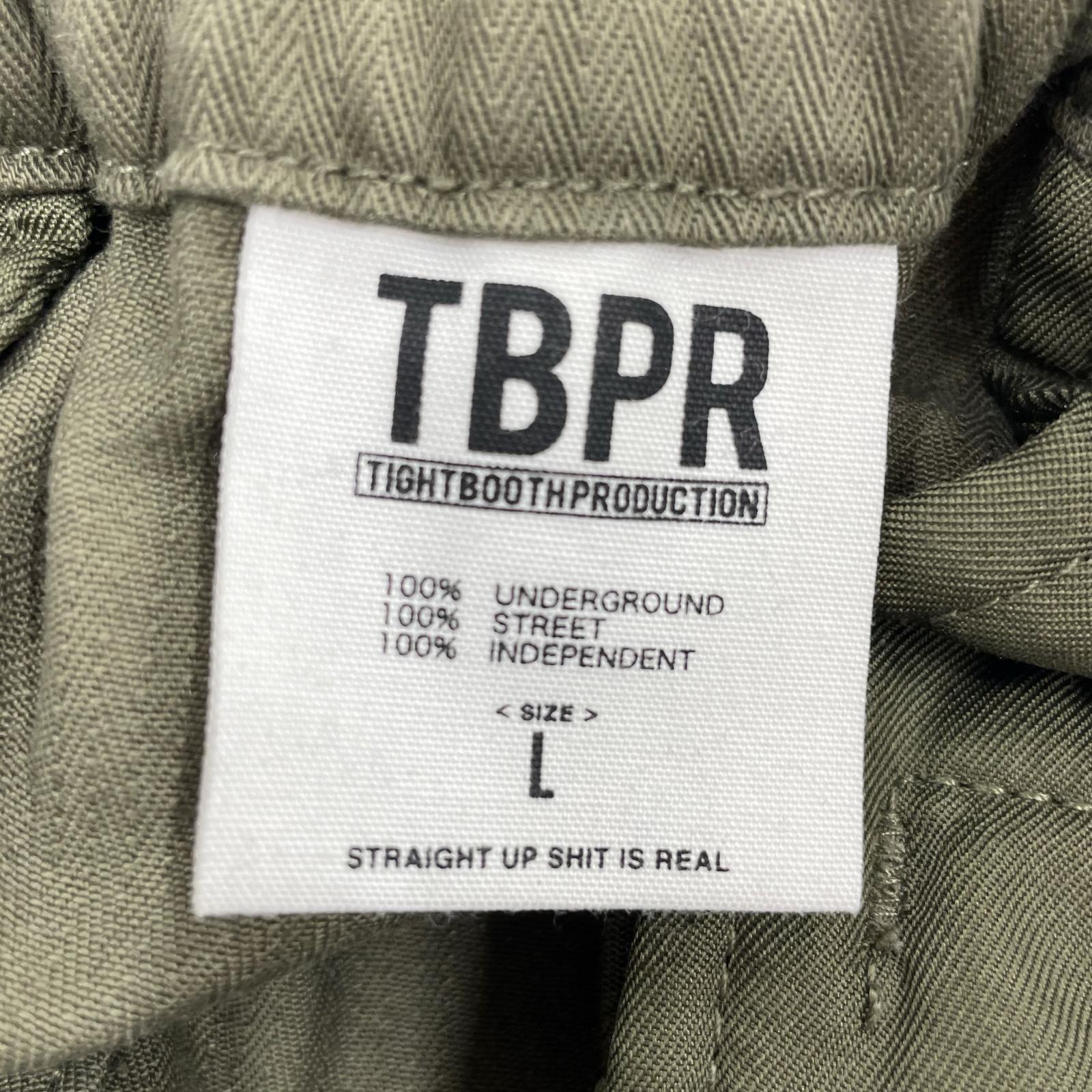 パンツ TIGHTBOOTH ヘリンボーンバルーンパンツ L オリーブ L