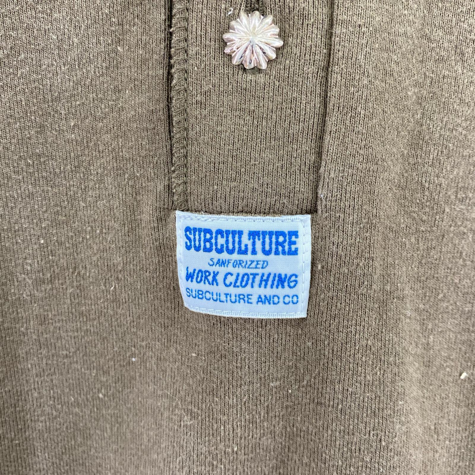 半袖Tシャツ subculture/ヘンリーネックカットソー/サイズ3 3 カーキ