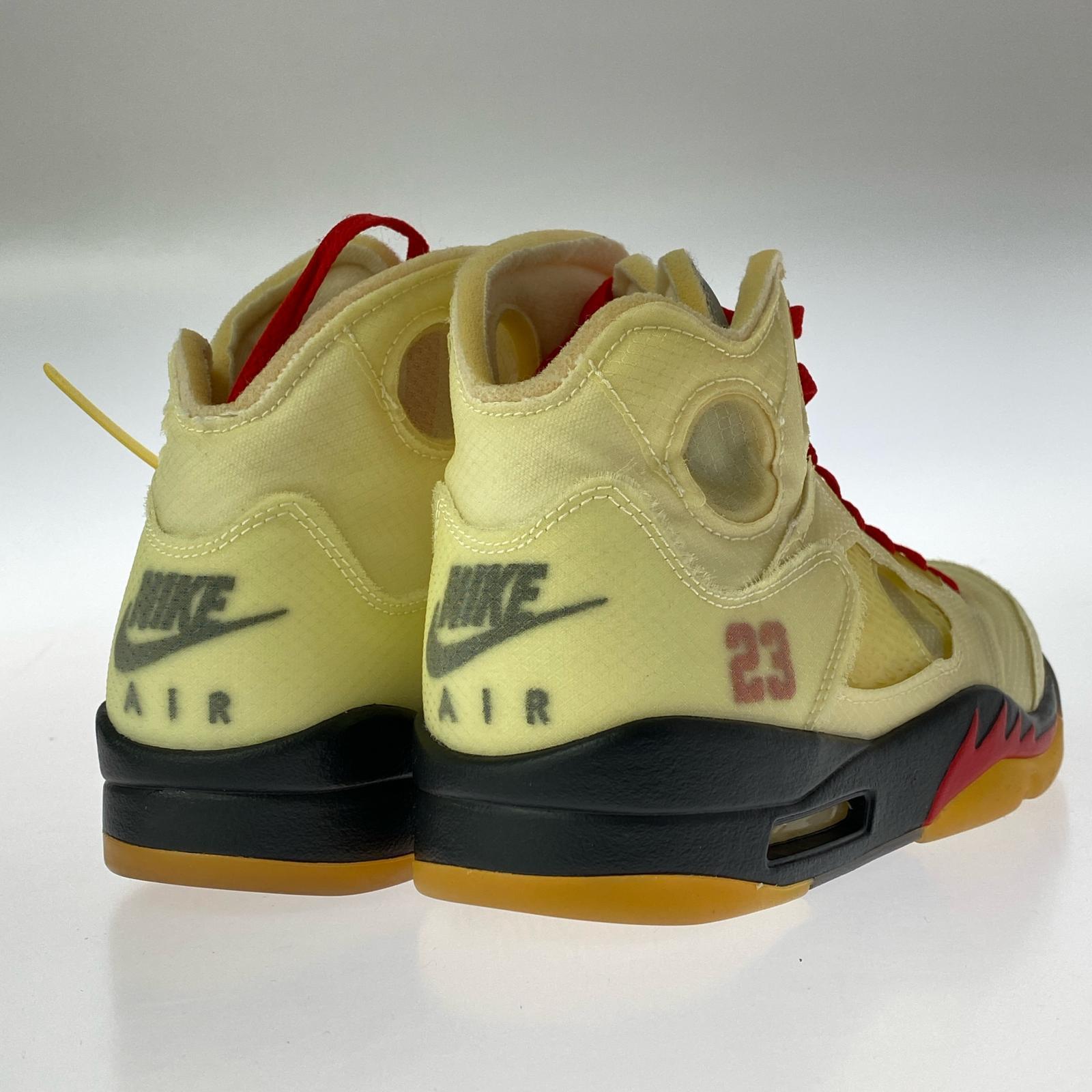 スニーカー OFFWHITE AIR JORDAN 5 RETRO SAIL 26.5cm 26.5cm (US8 1/2 UK8 EU43) イエロー