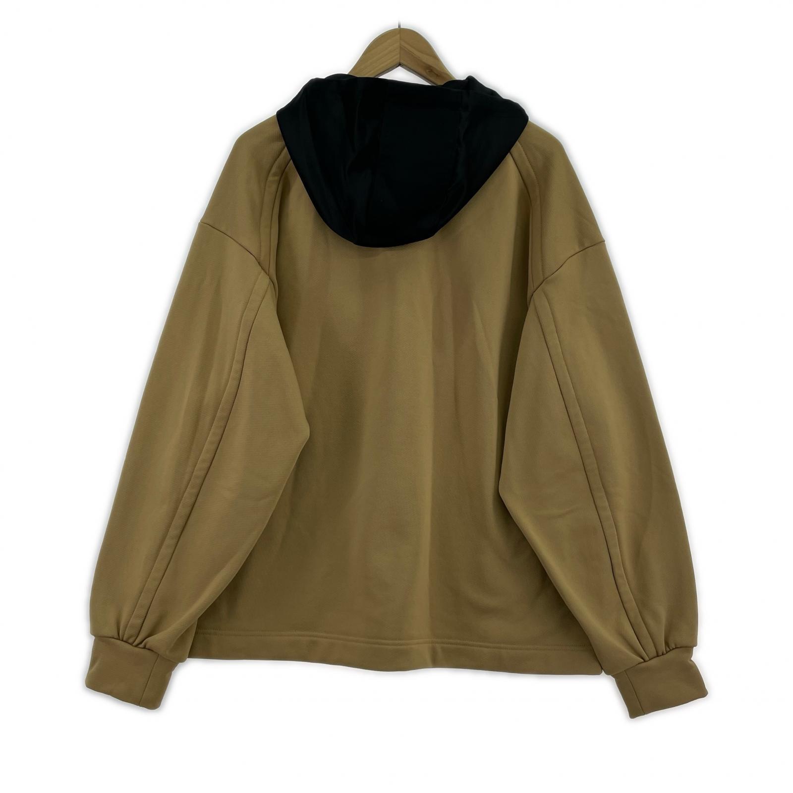 パーカー Half zip Pullover Hoodie 茶 1 ブラウン