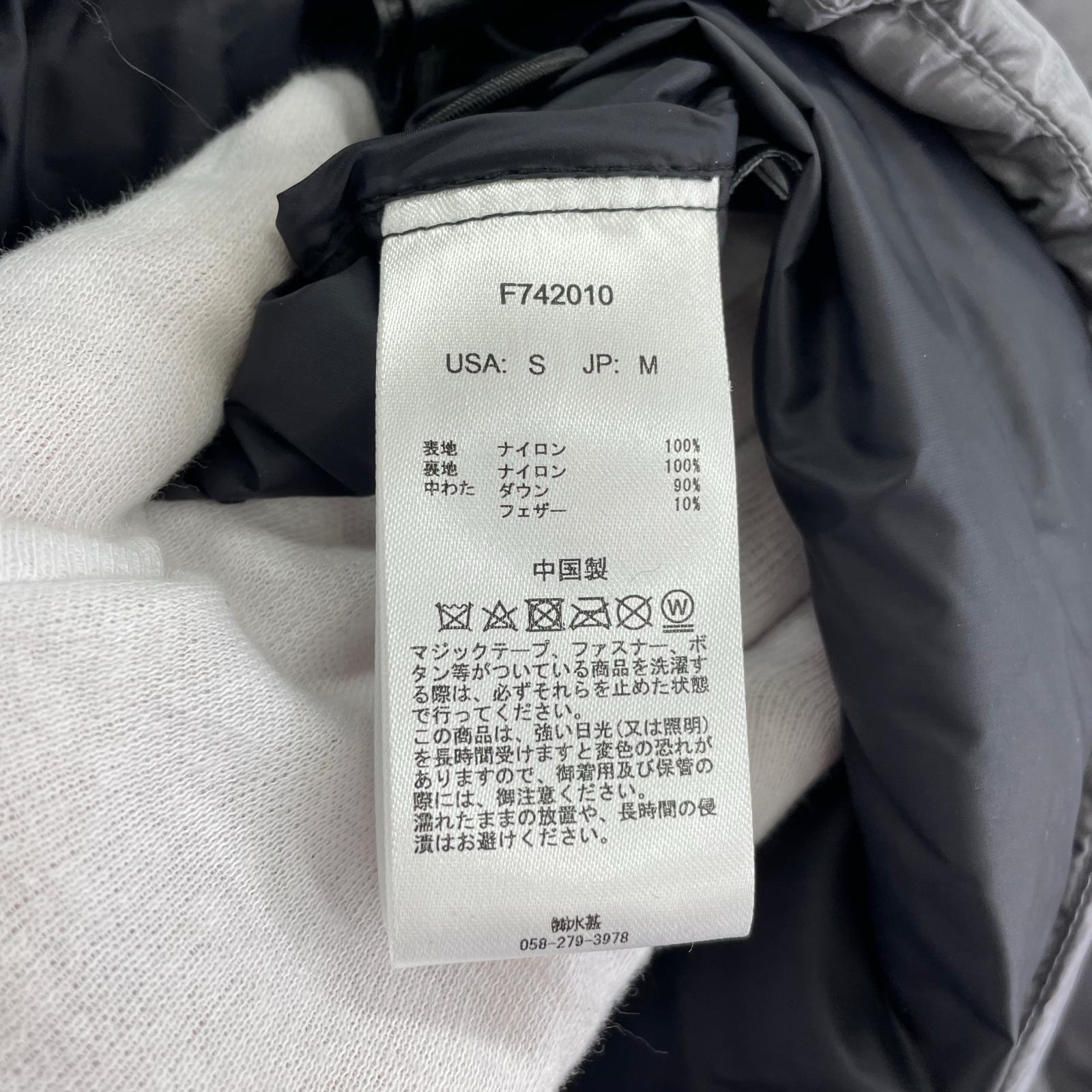 ダウンジャケット F742010 M グレー