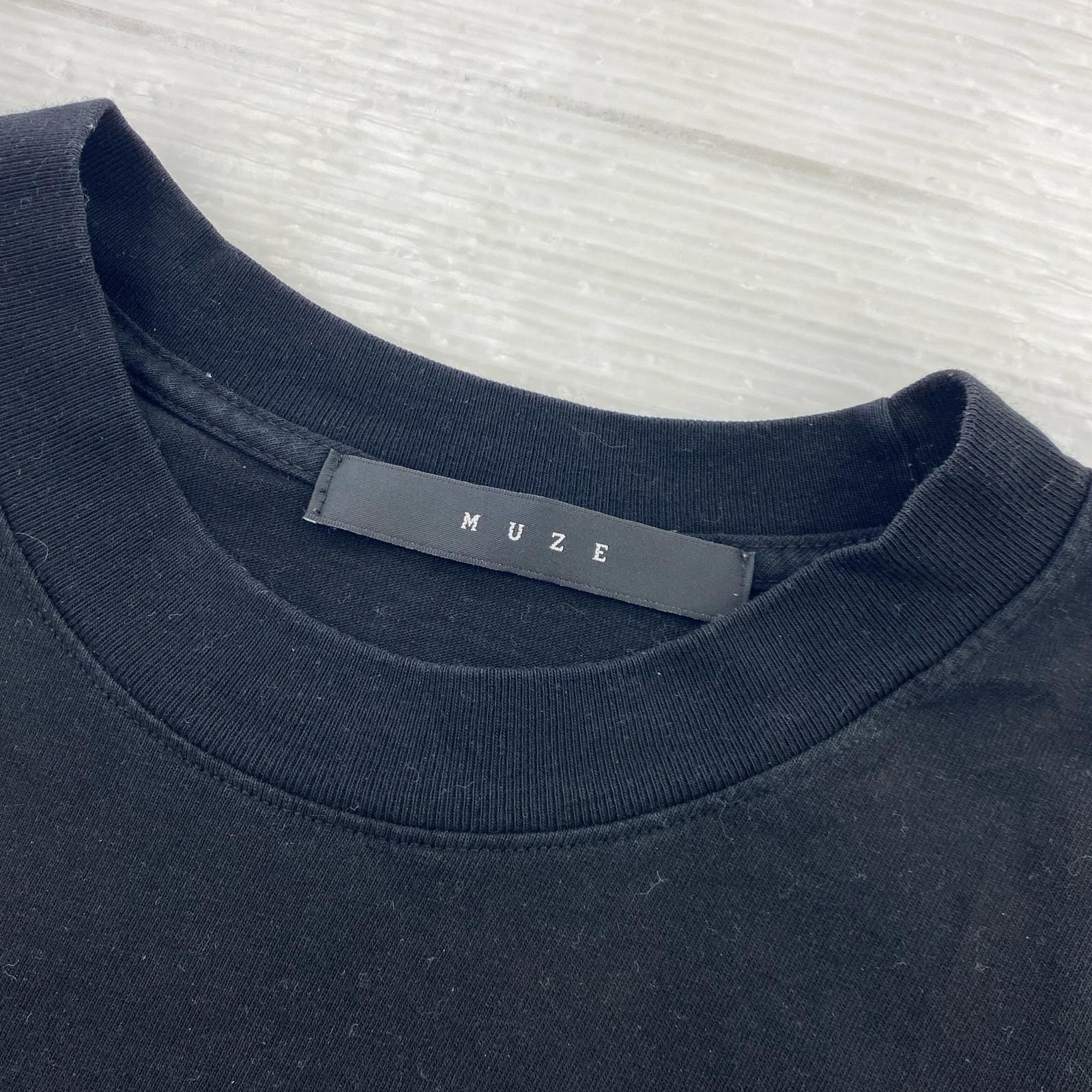 半袖Tシャツ OLI×MUZE フロントロゴ 黒 ブラック