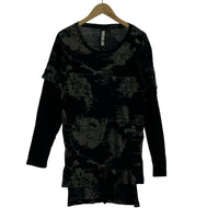 長袖Tシャツ switchblade 柄 ロンT M ブラック