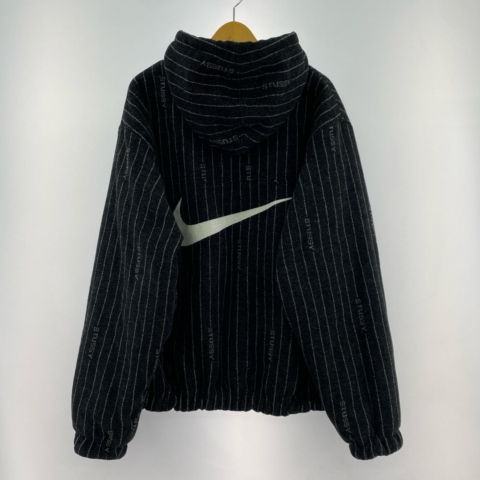 その他アウター Stussy x Nike Striped Wool Jacket BLK L L ブラック
