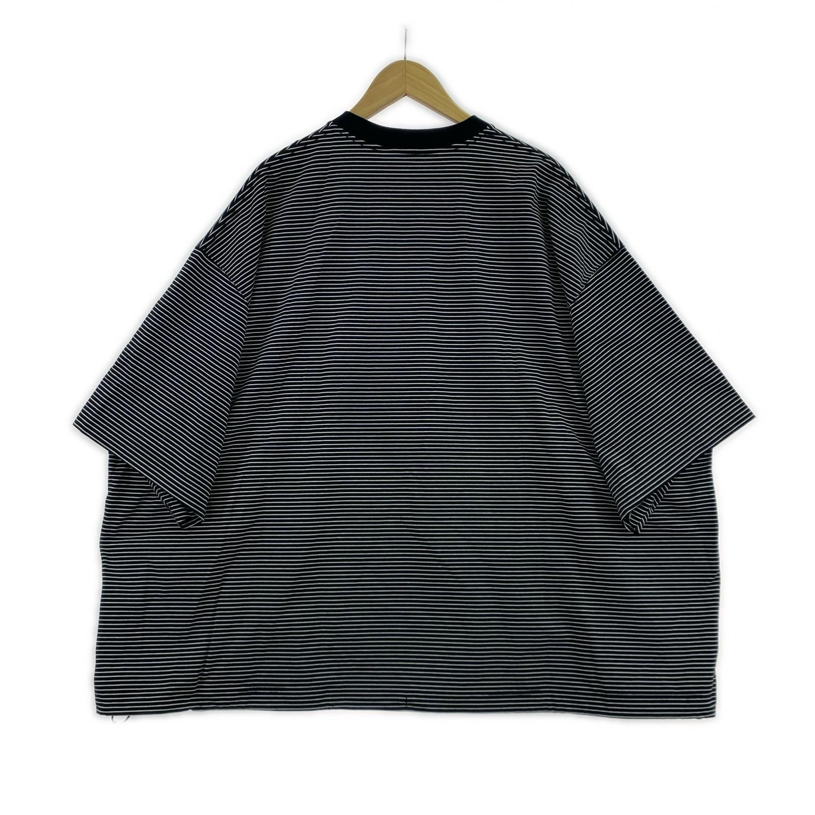 半袖Tシャツ BALLOON BORDER SHORT SLEEVE BLK L L
