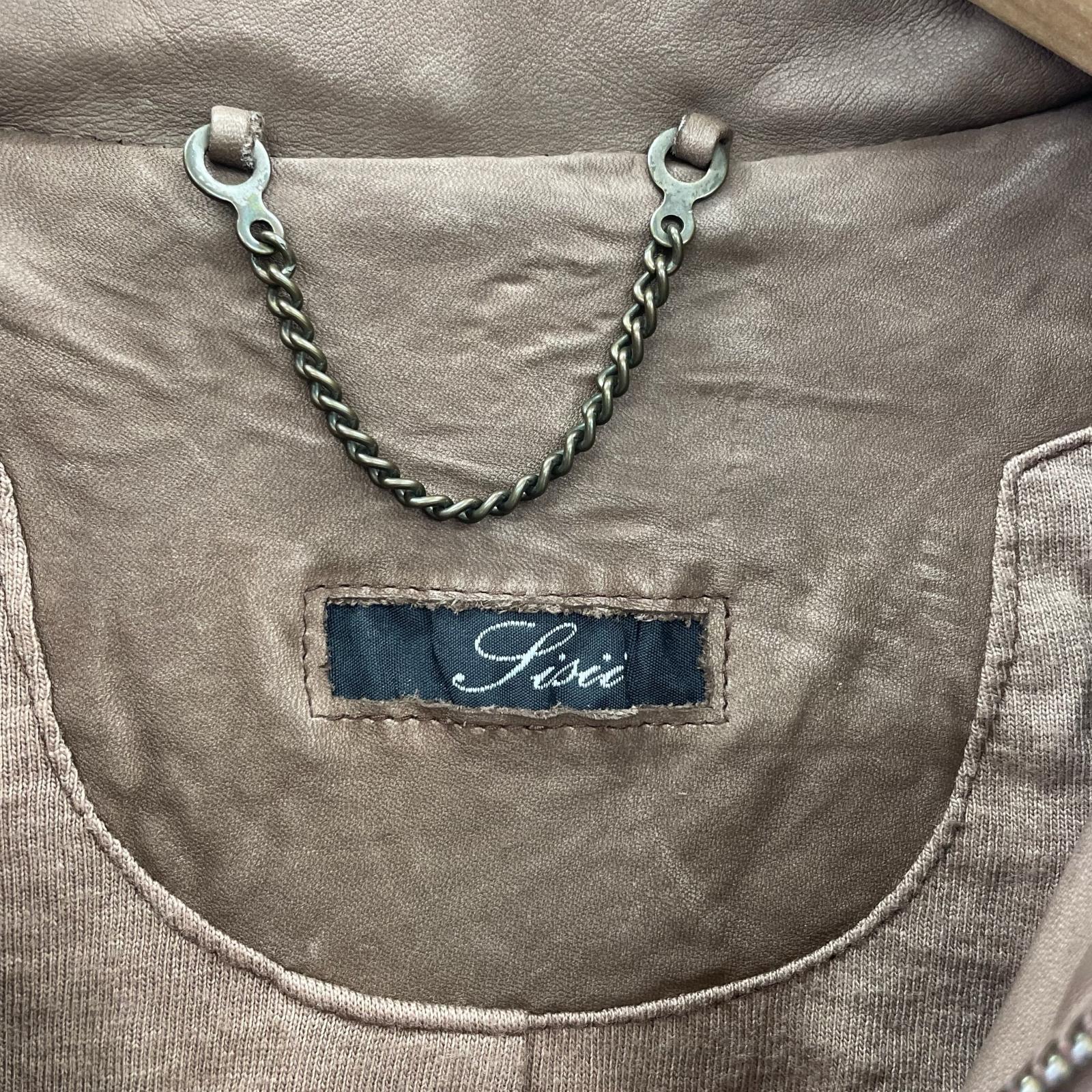 レザージャケット cow leather jacket 茶 ブラウン