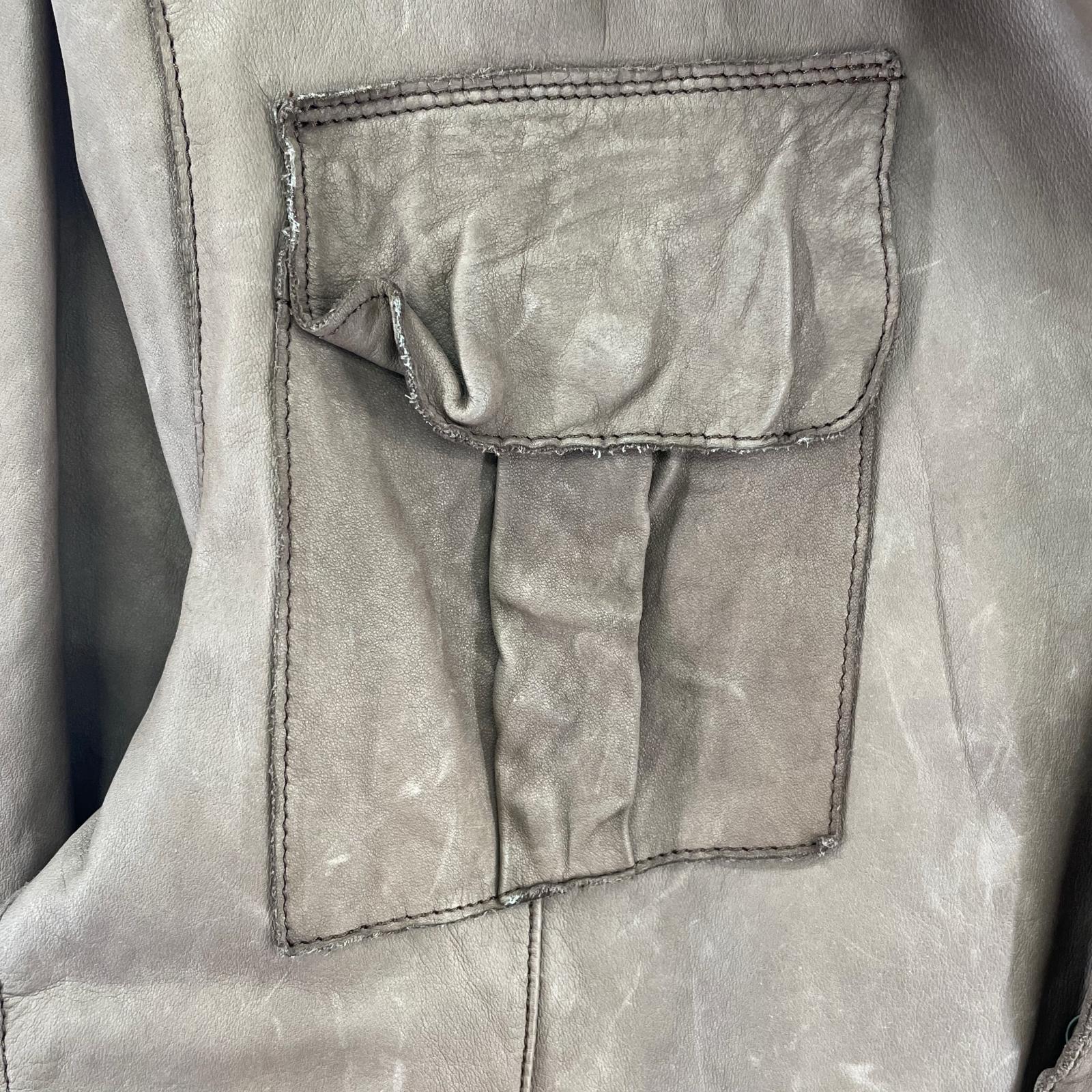 レザージャケット cow leather jacket 茶 ブラウン