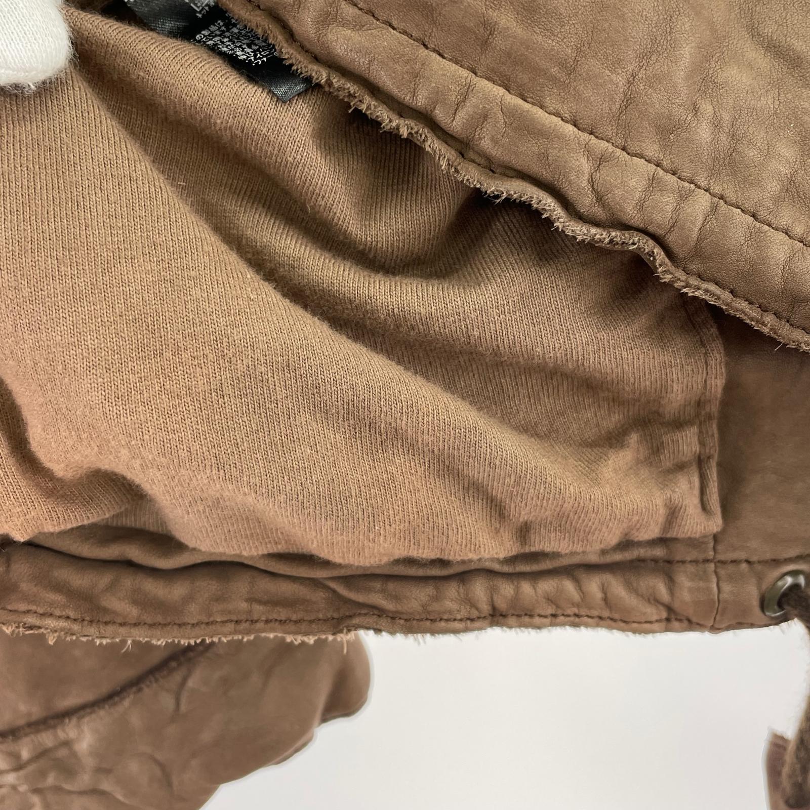 レザージャケット cow leather jacket 茶 ブラウン