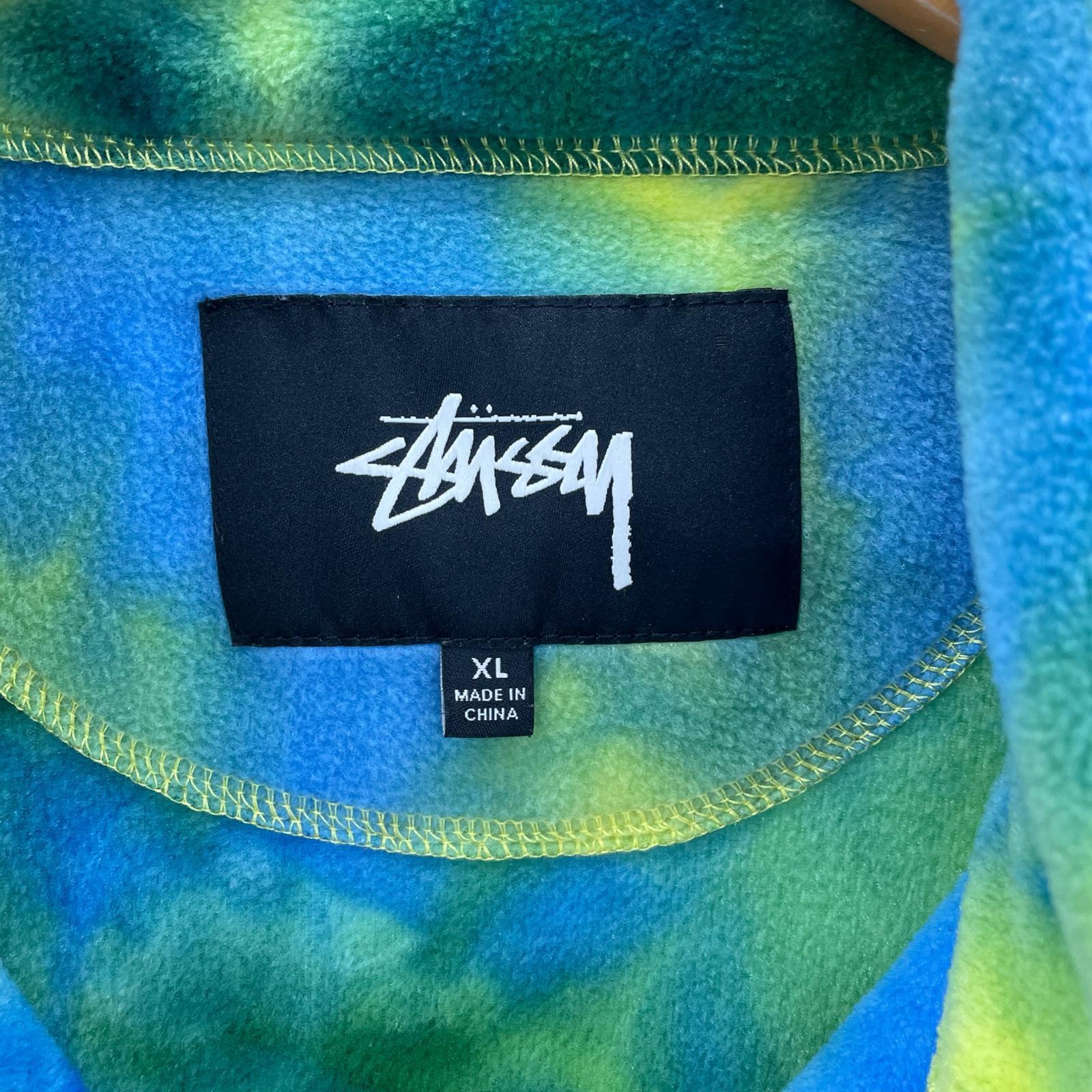 その他アウター STUSSY Polar Fleece Mock Neck Jacket タイダイ (XL) マルチカラー