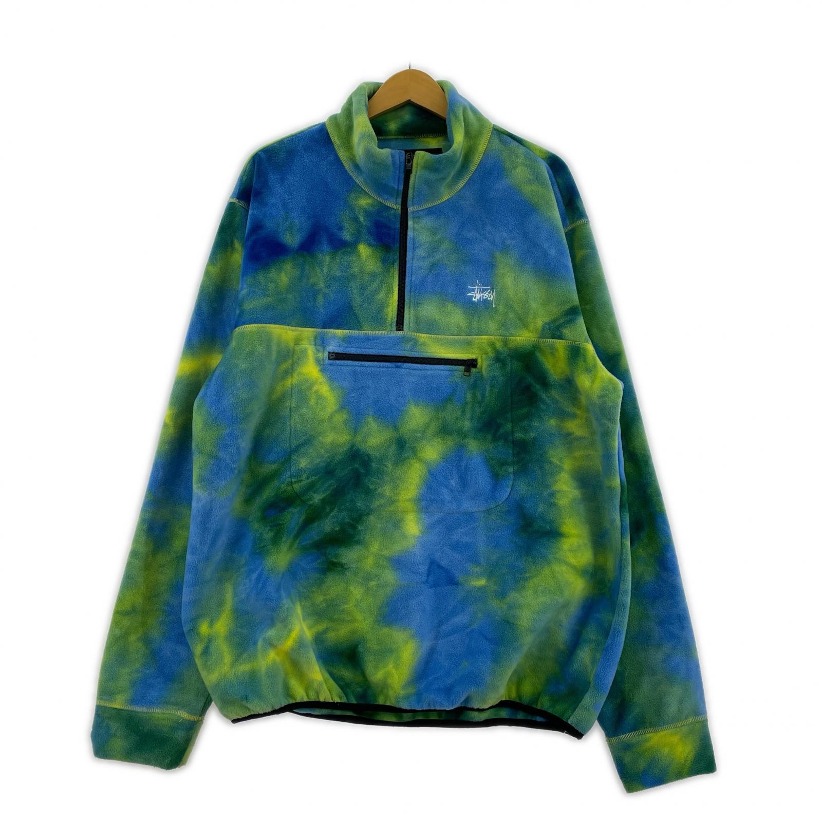 その他アウター STUSSY Polar Fleece Mock Neck Jacket タイダイ (XL) マルチカラー