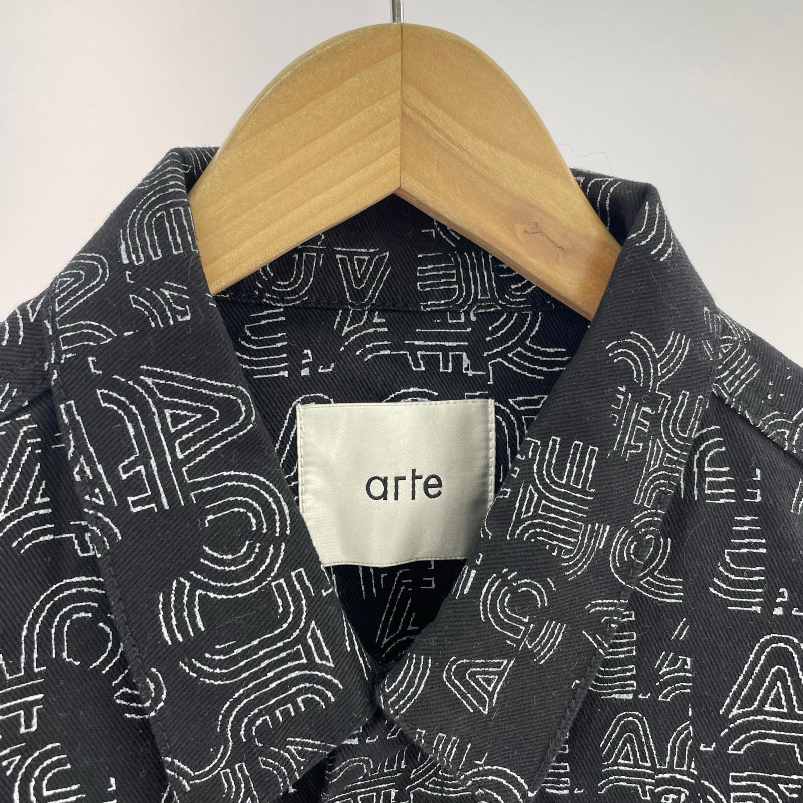 デニムジャケット Arte Antwerp グラフィック デニムジャケット 黒 L ブラック